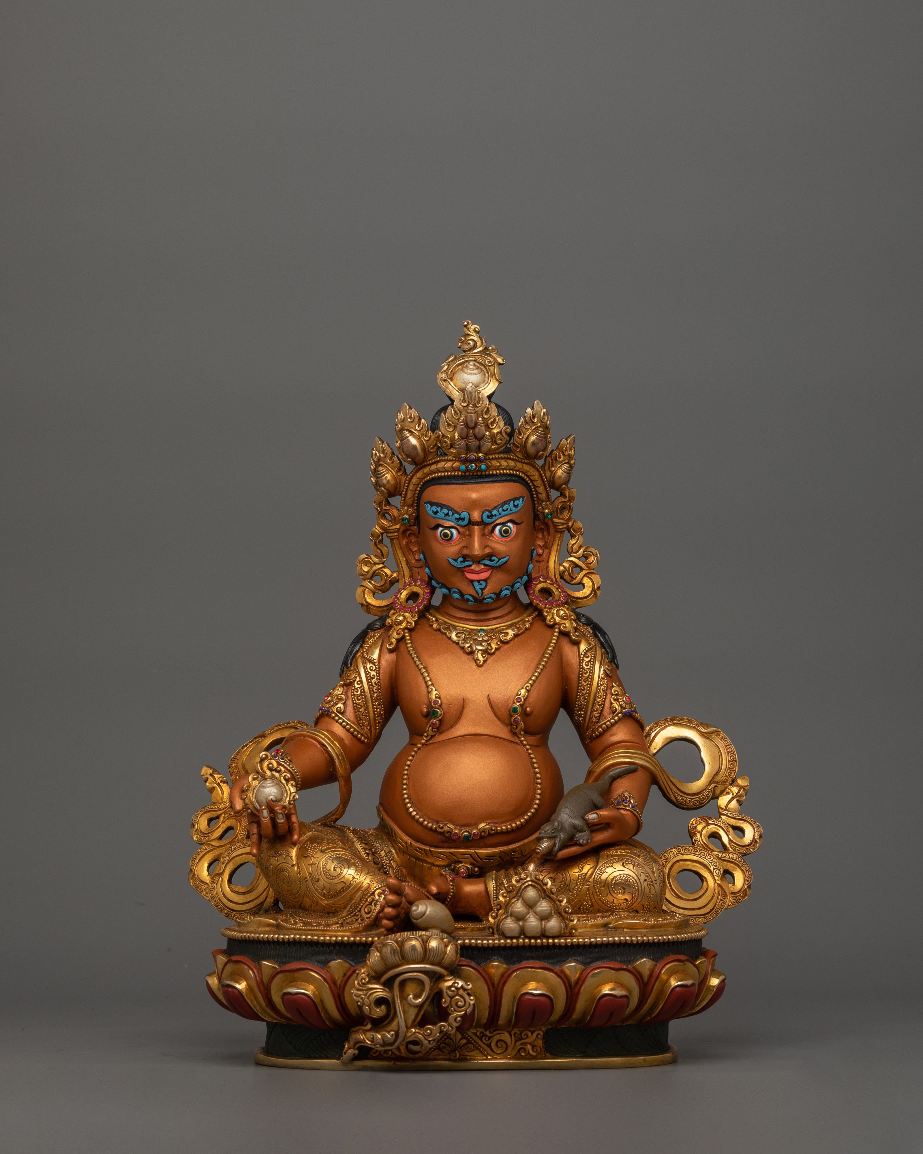 Bodhisattva Dzambhala Figurine for Shrine | Enlightened Wealth Deity