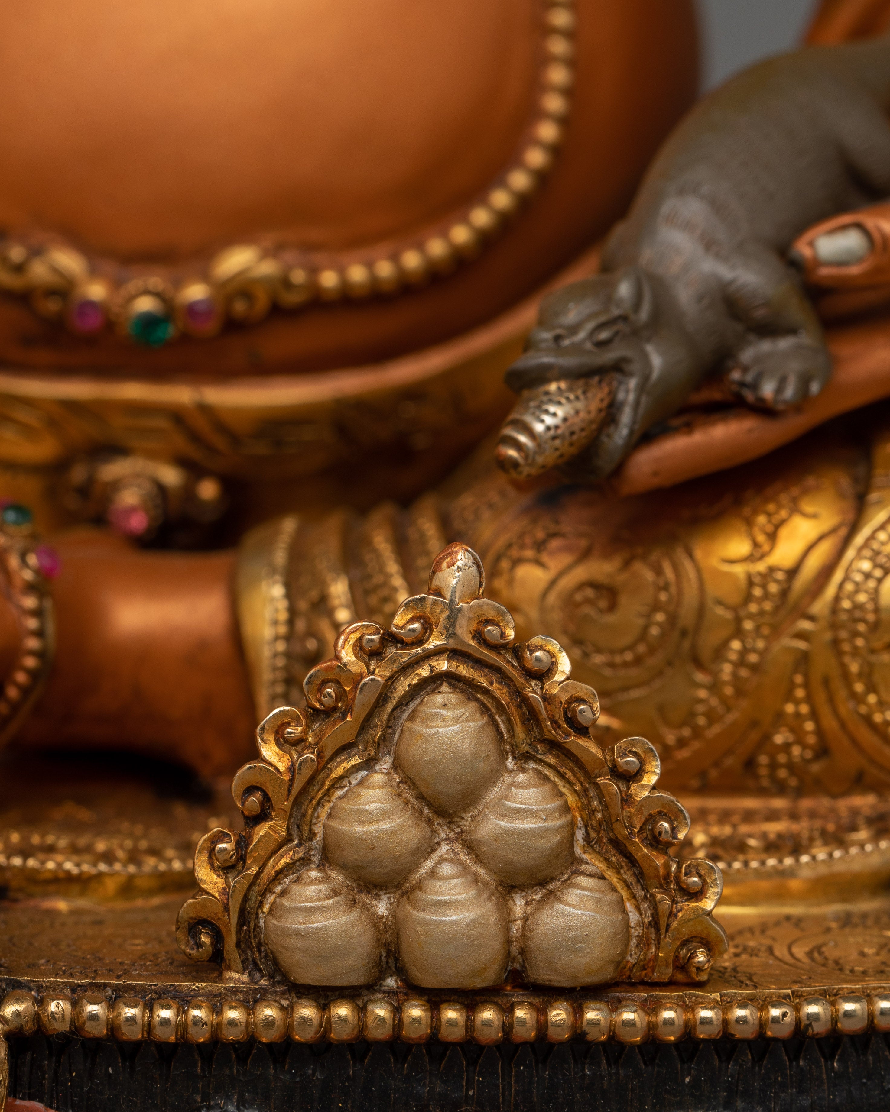 Bodhisattva Dzambhala Figurine for Shrine | Enlightened Wealth Deity