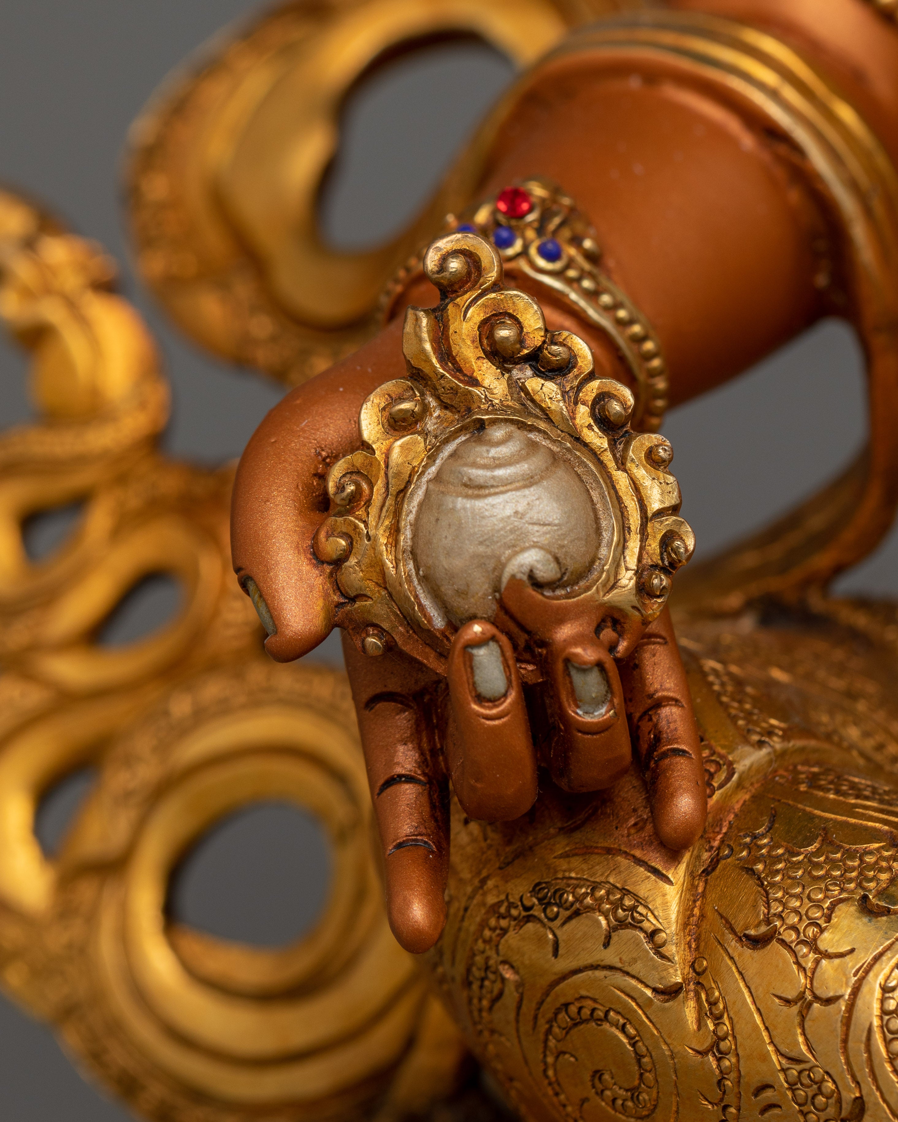 Bodhisattva Dzambhala Figurine for Shrine | Enlightened Wealth Deity