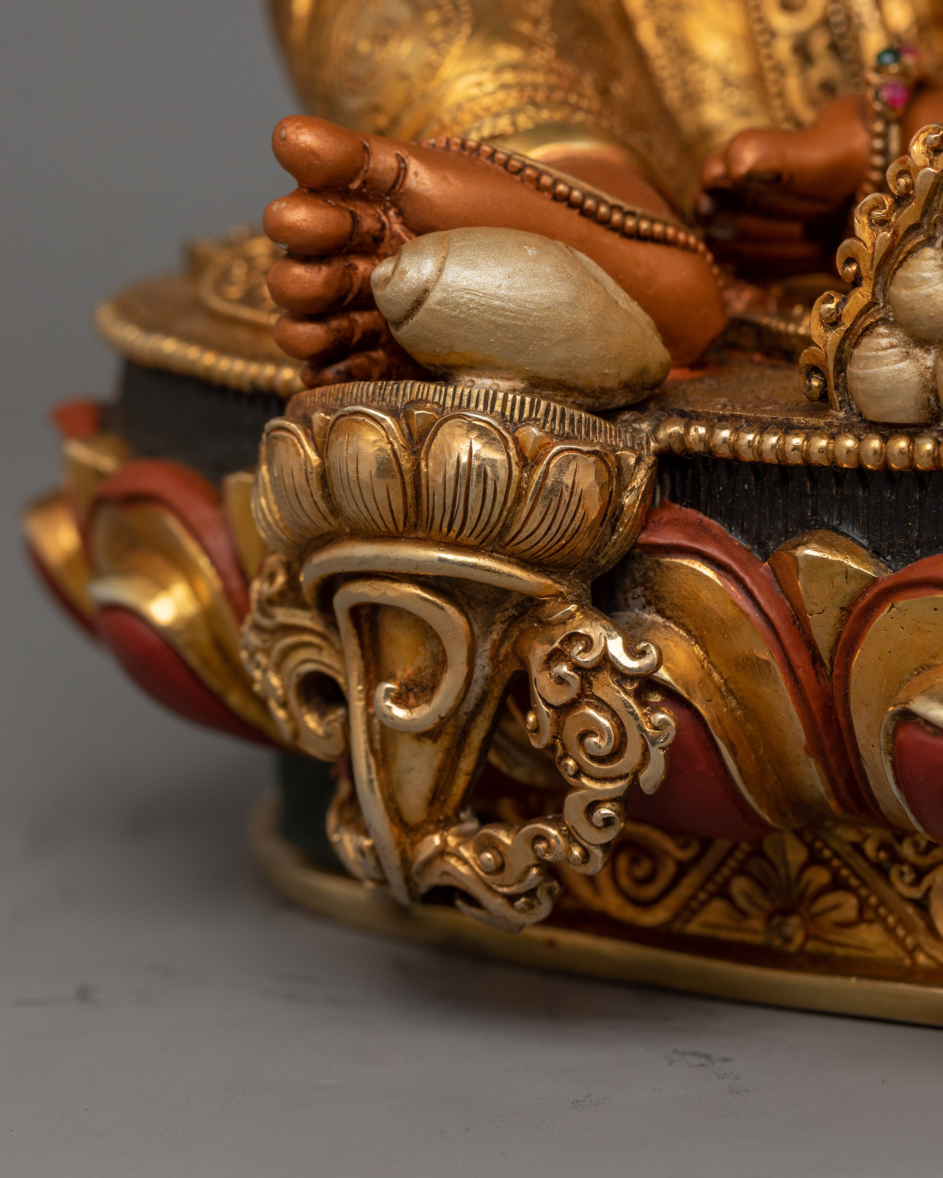 Bodhisattva Dzambhala Figurine for Shrine | Enlightened Wealth Deity