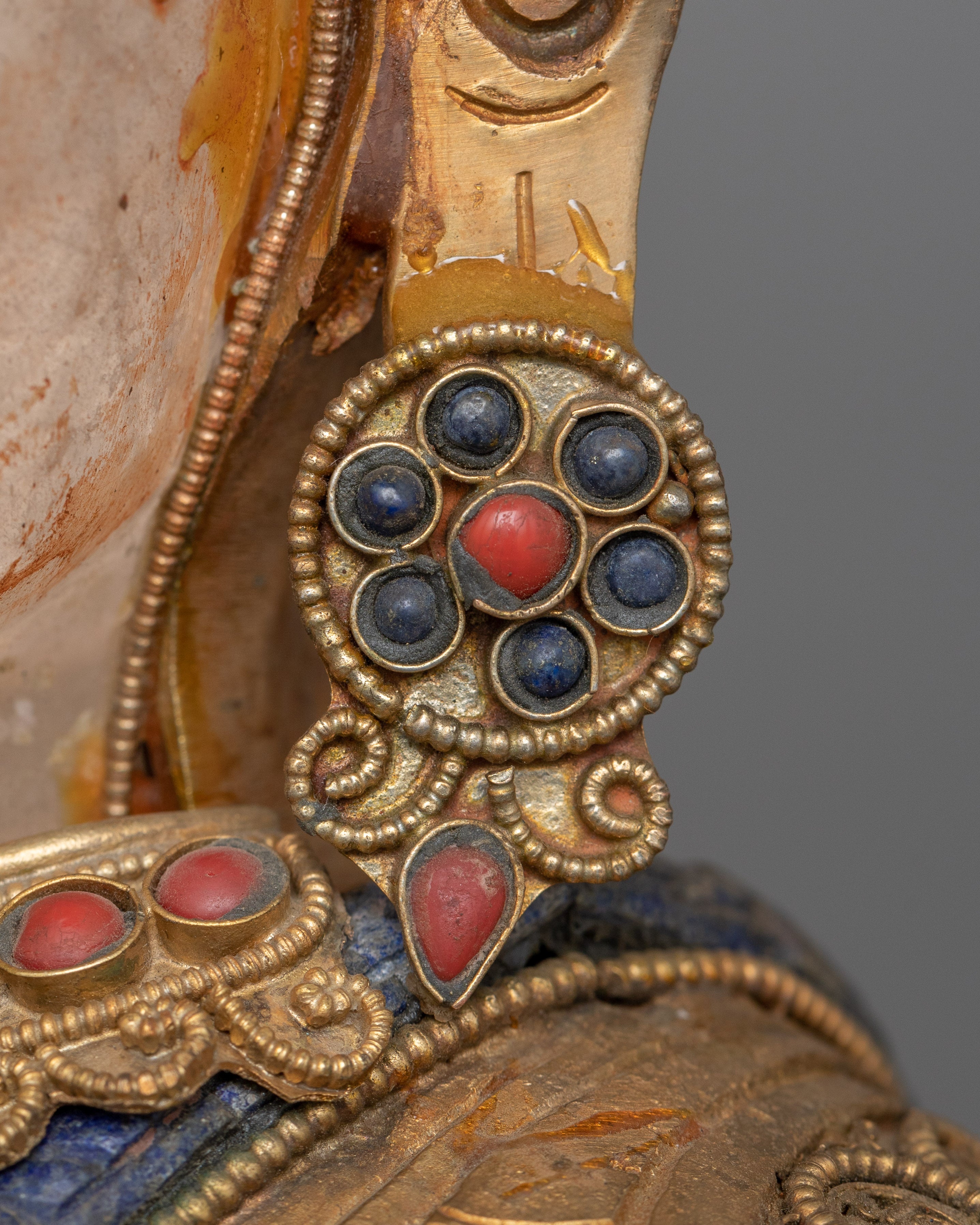 Crowned Enlightened Shakyamuni Buddha Statue | Enlightenment & Meditation Artwork