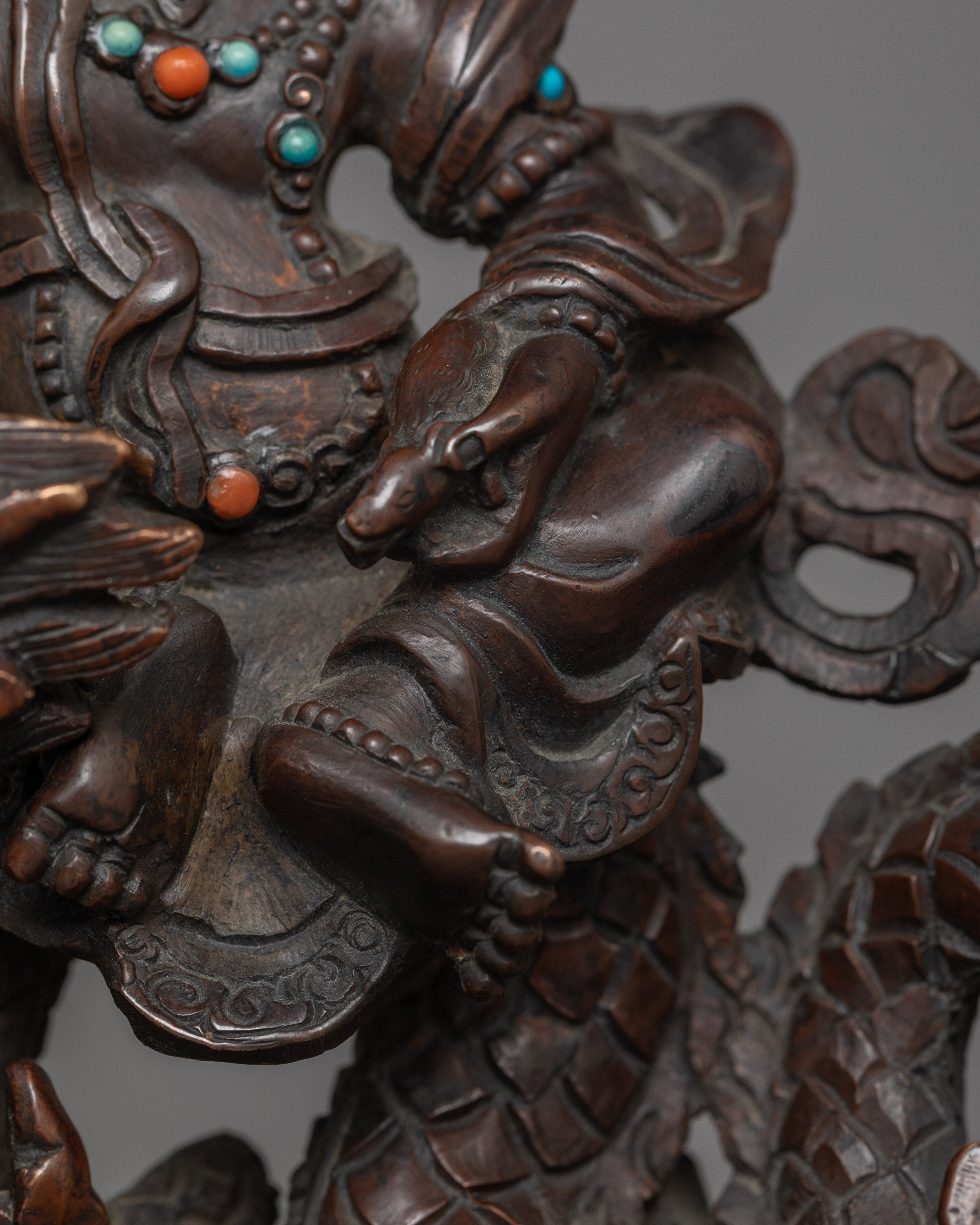 White Dzambhala Wealth Deity Figurine | Statue for Wealth and Abundance Blessings