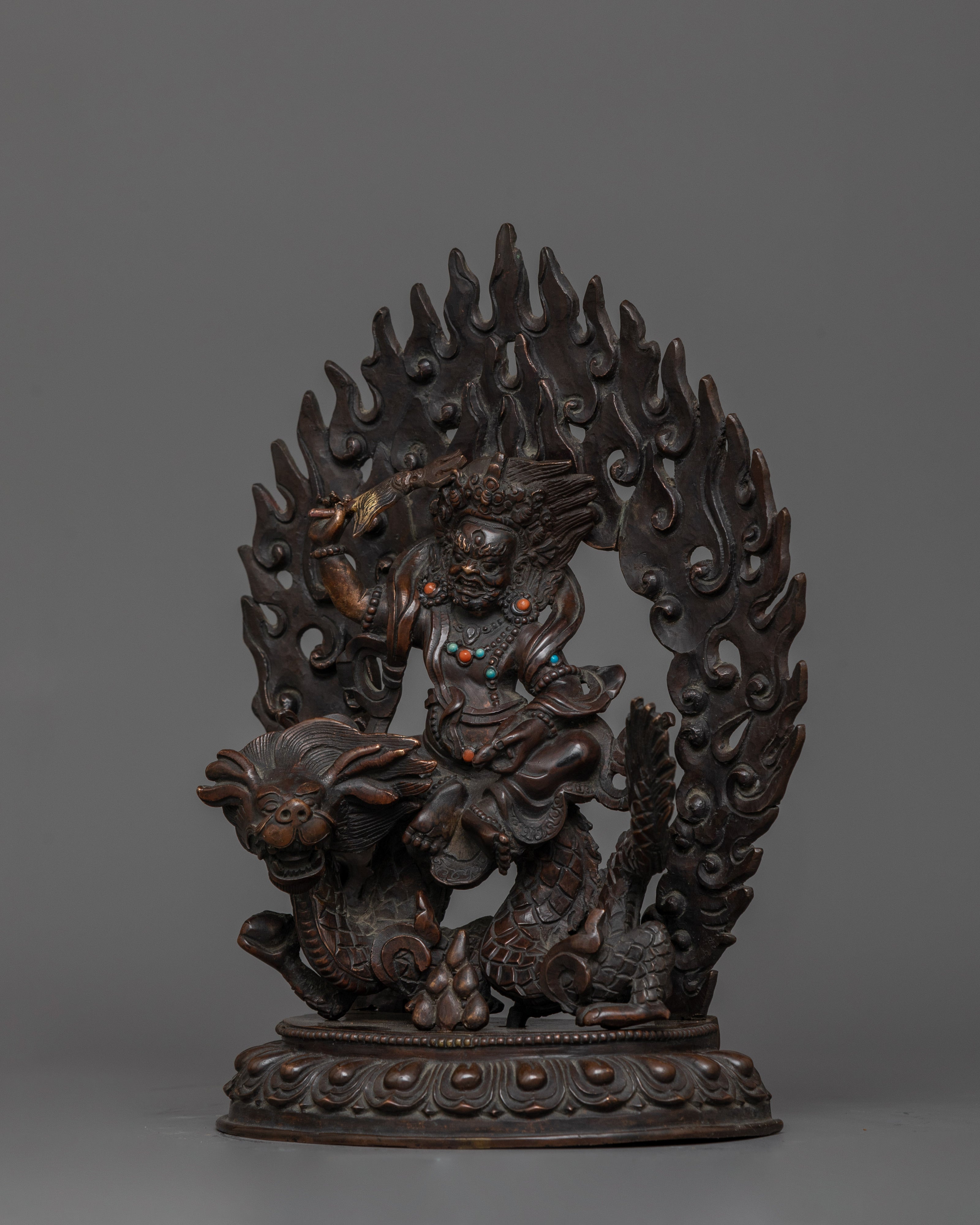 White Dzambhala Wealth Deity Figurine | Statue for Wealth and Abundance Blessings