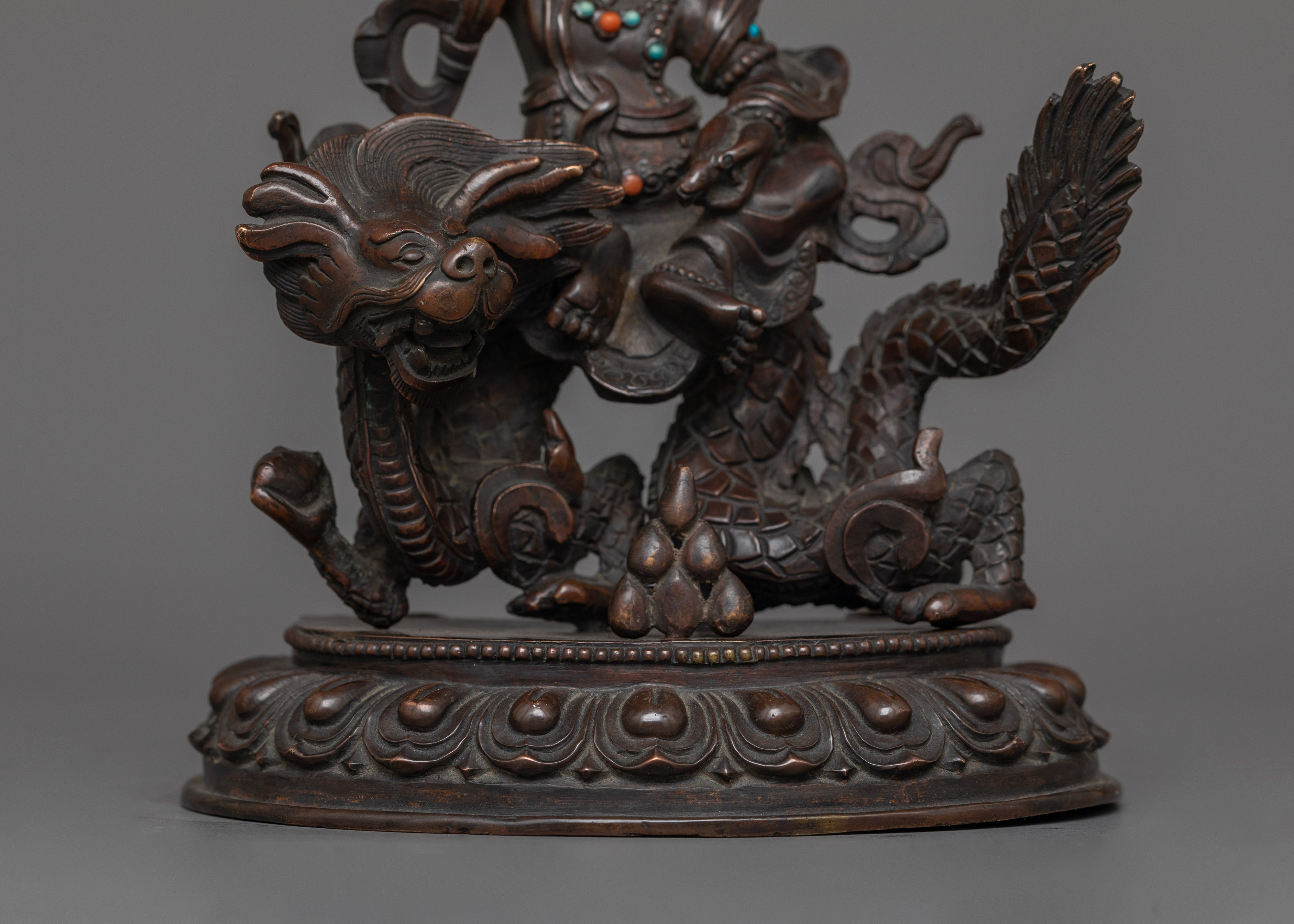 White Dzambhala Wealth Deity Figurine | Statue for Wealth and Abundance Blessings