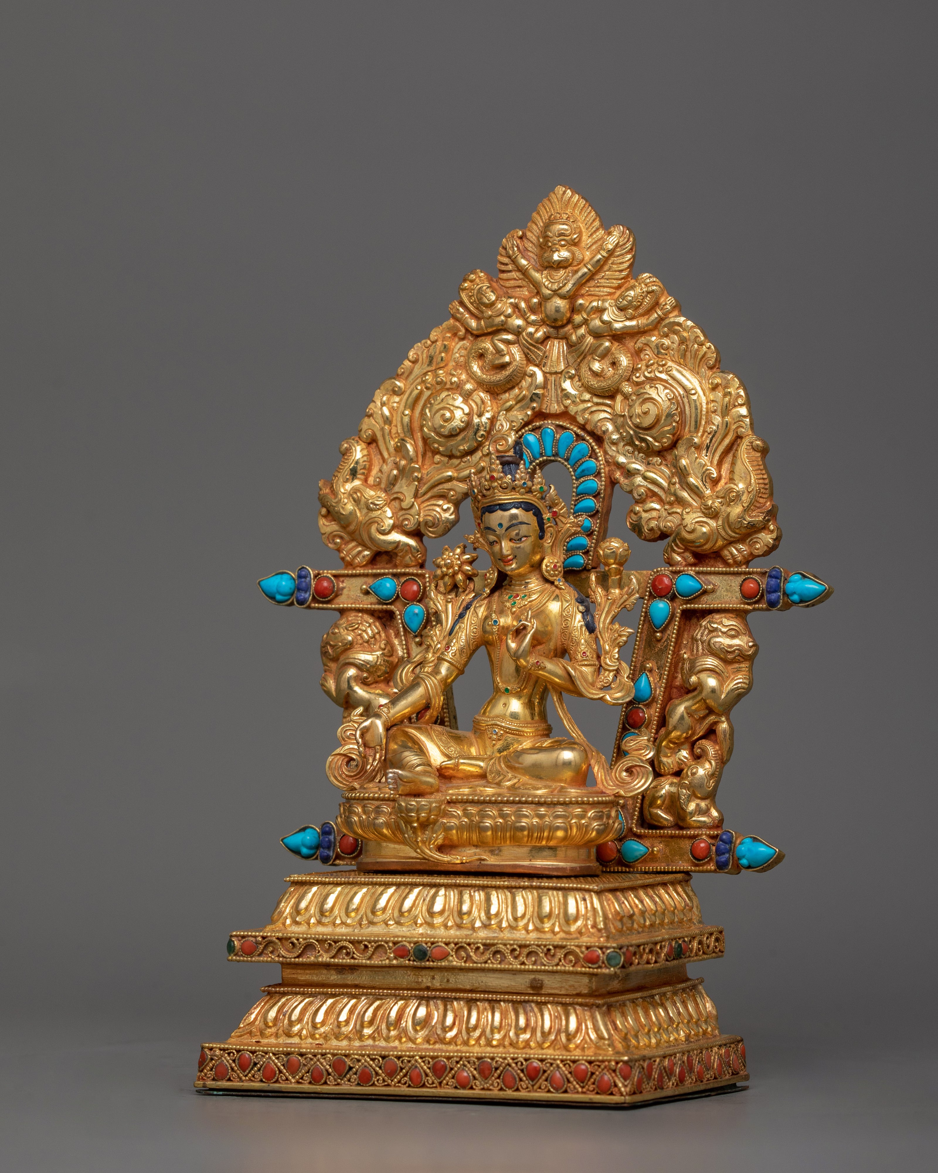 Green Tara "Jetsun Dolma" Statue | Divine Feminine Himalayan Artwork