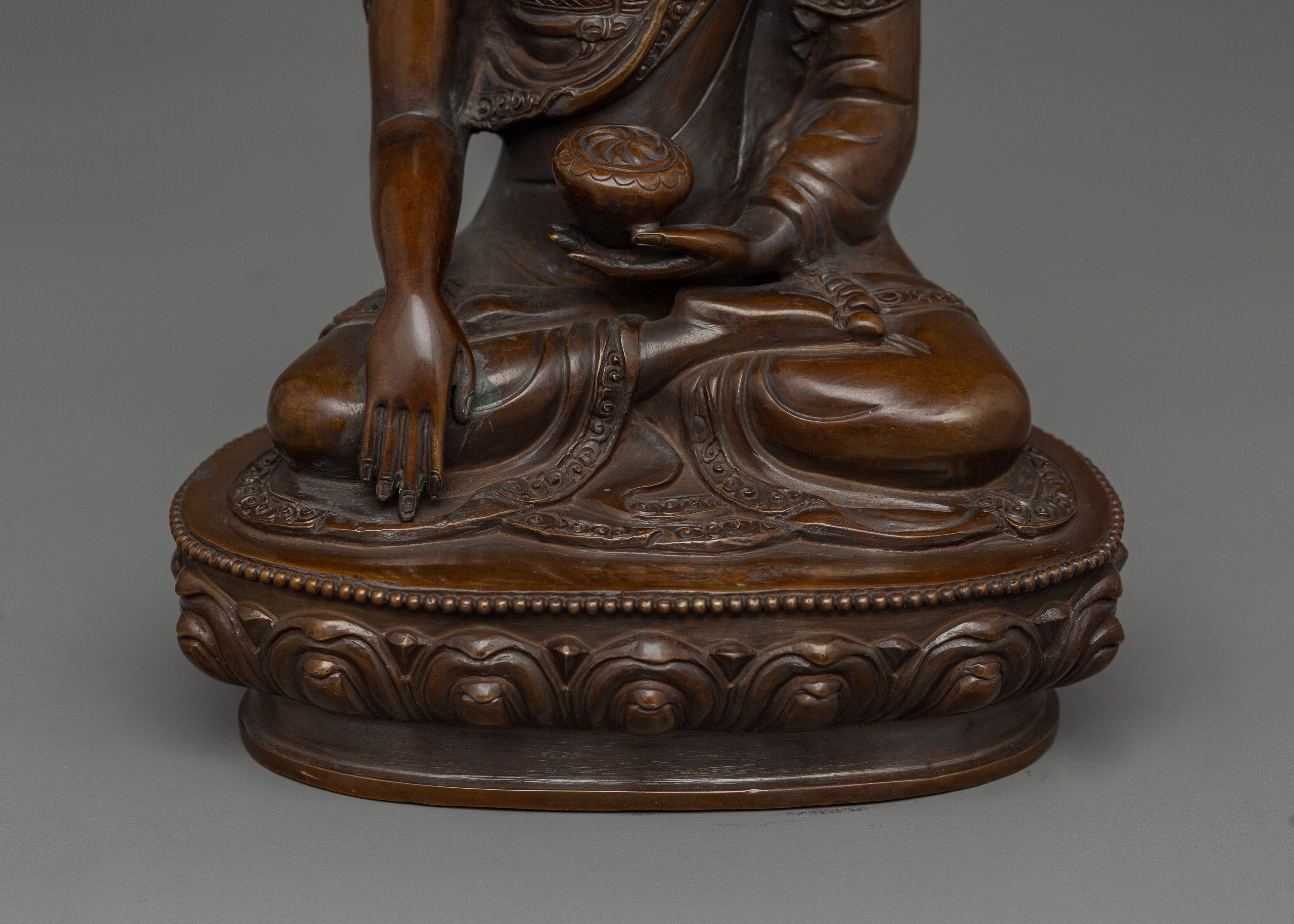 Handmade Siddhartha Gautama Statue | Shakyamuni Buddha Figurine for Sacred Decor