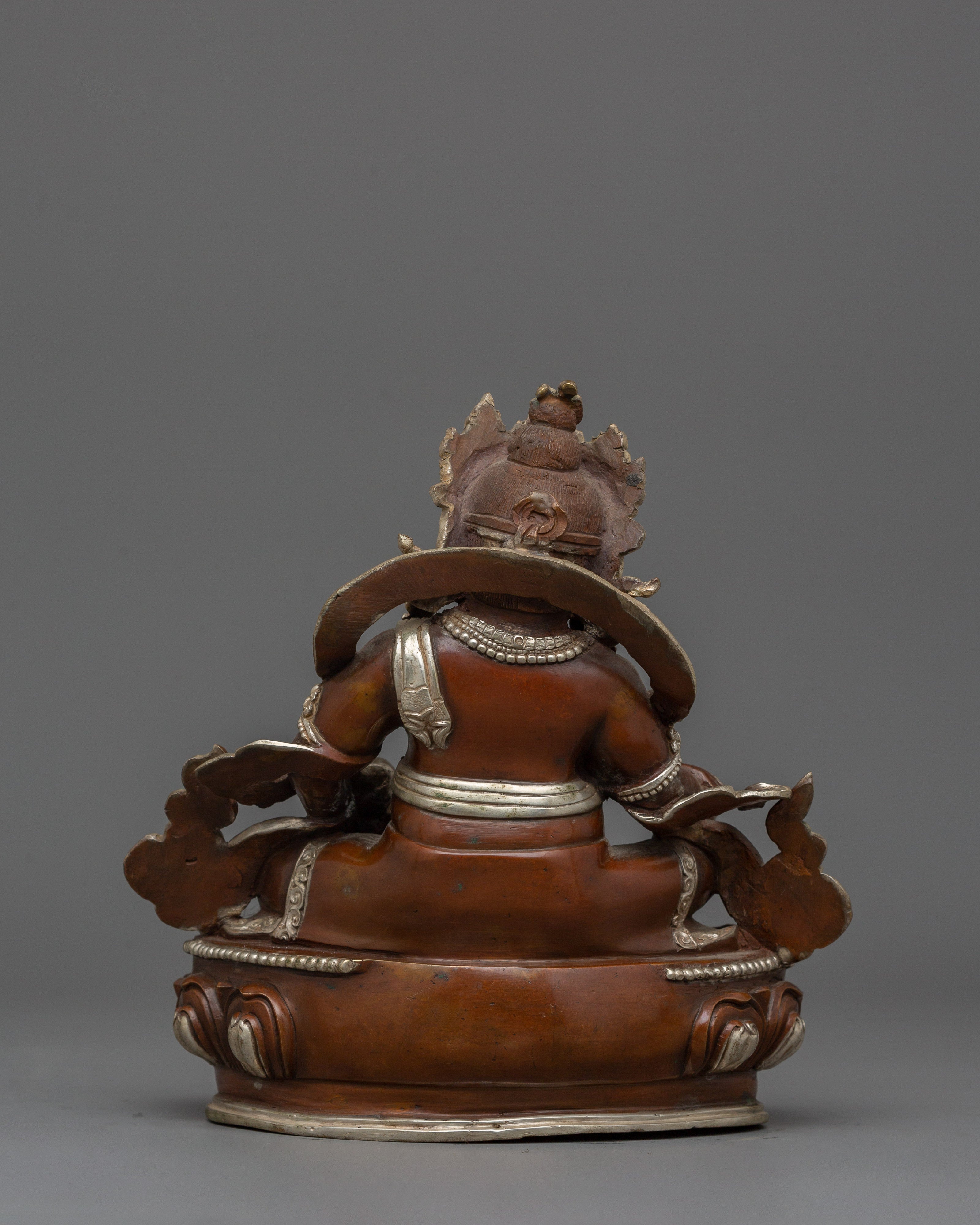 Spiritual Wealth Deity Dzambhala Sculpture | Symbol of Abundance Figurine