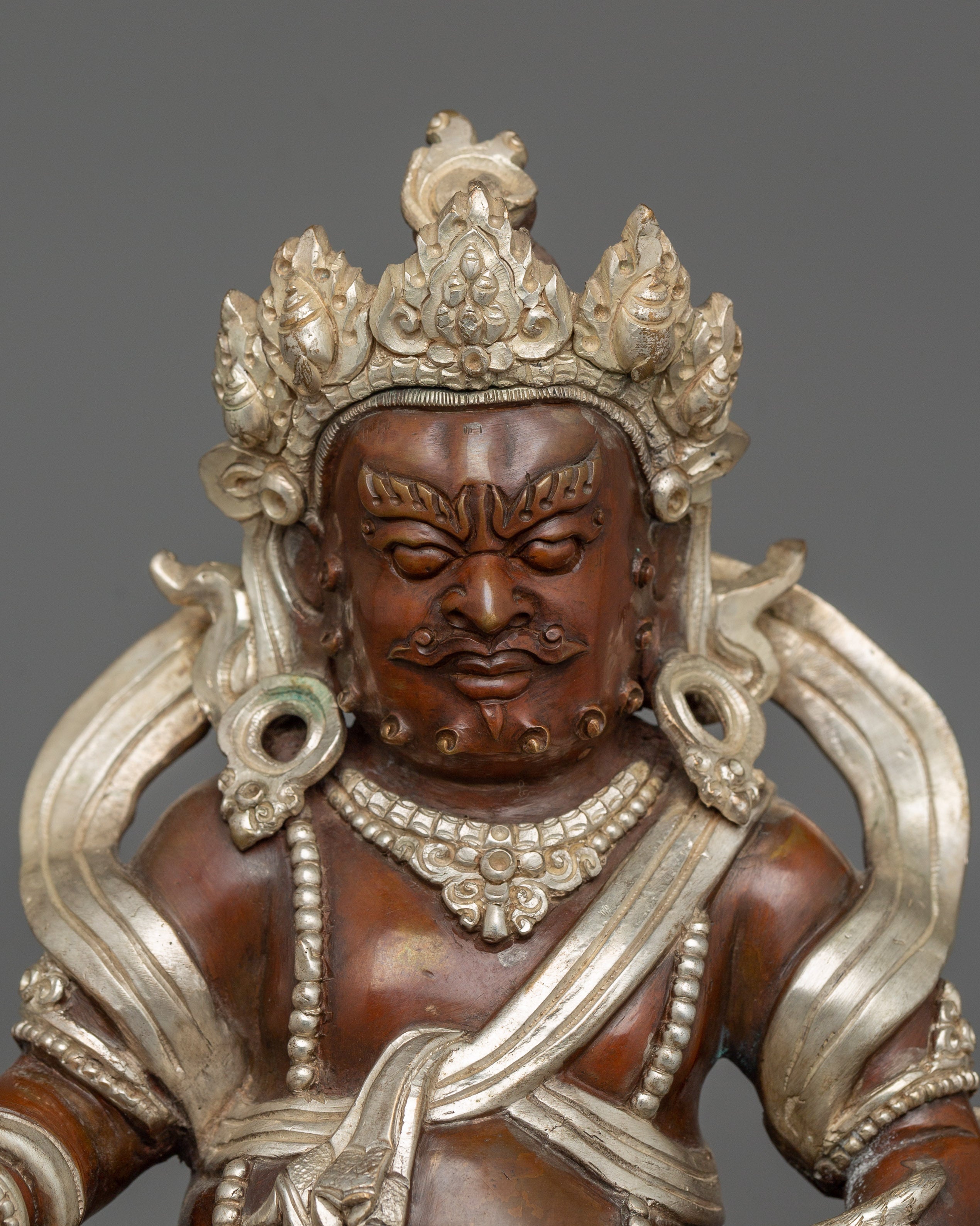 Spiritual Wealth Deity Dzambhala Sculpture | Symbol of Abundance Figurine