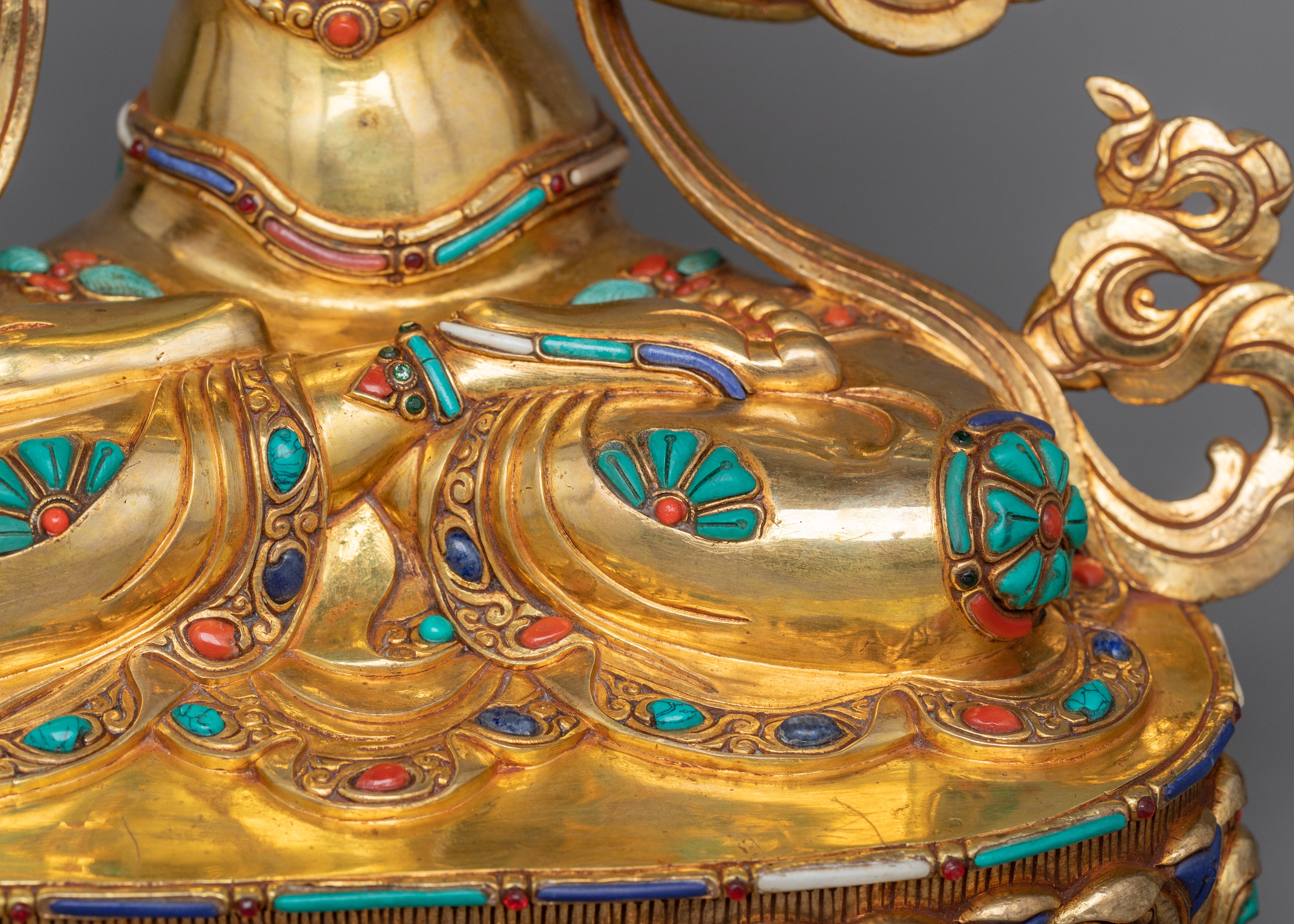 Manjushri Bodhisattva of Transcendent Wisdom Figurine | Symbol of Wisdom and Enlightenment