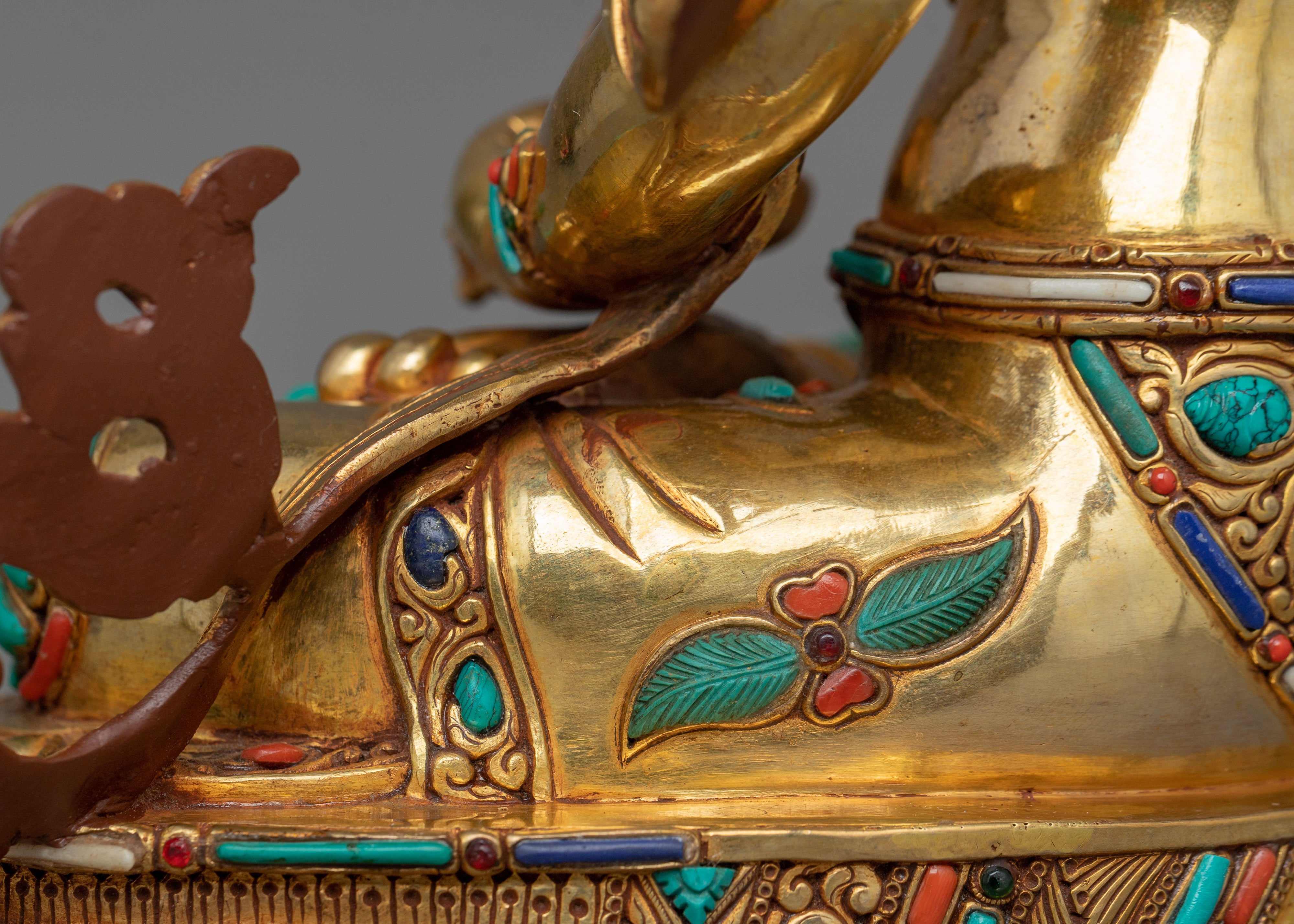 Vajrasattva Diamond Being Sacred Figurine | Sculpture of Tibetan Dorje Sempa
