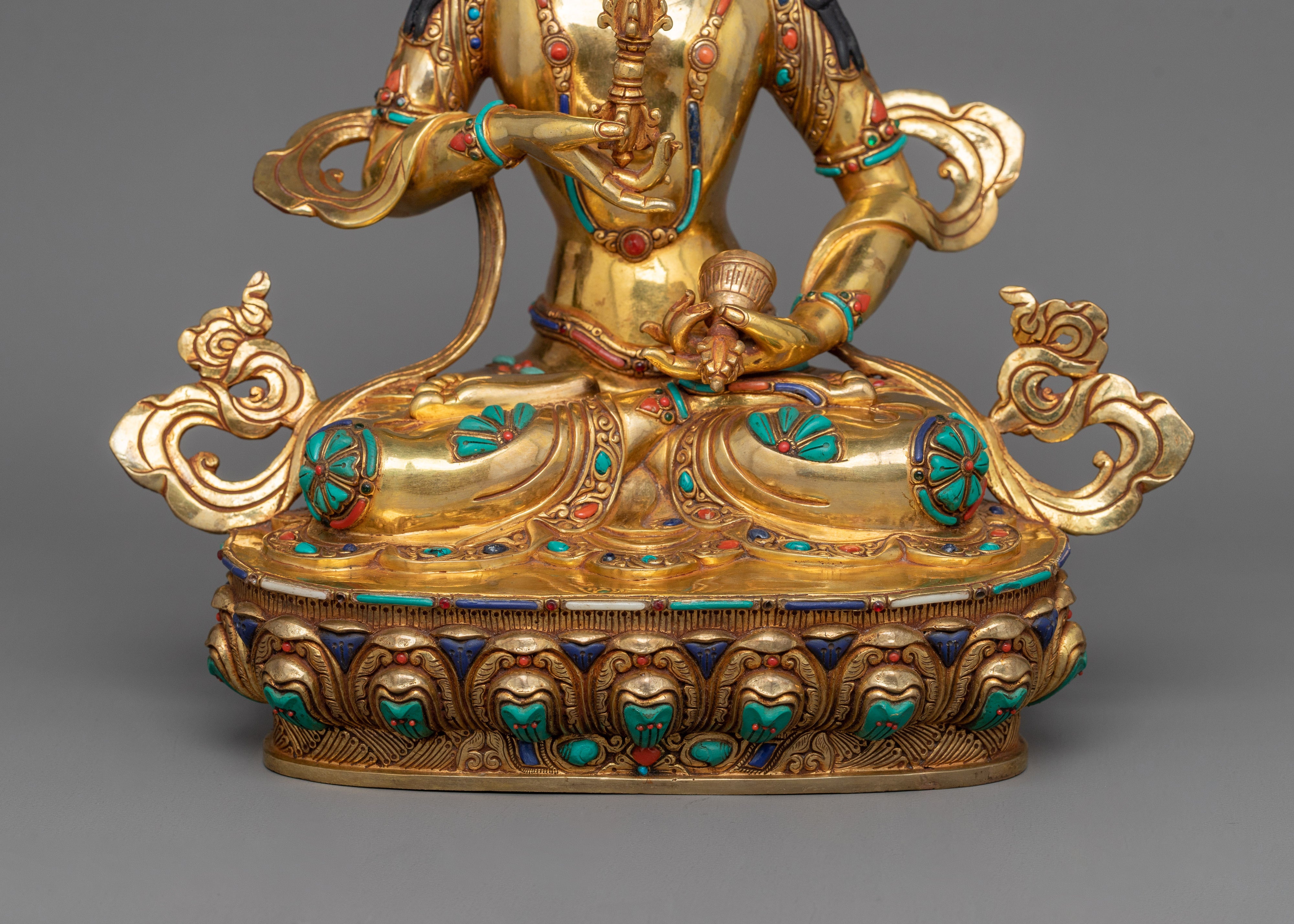 Vajrasattva Diamond Being Sacred Figurine | Sculpture of Tibetan Dorje Sempa