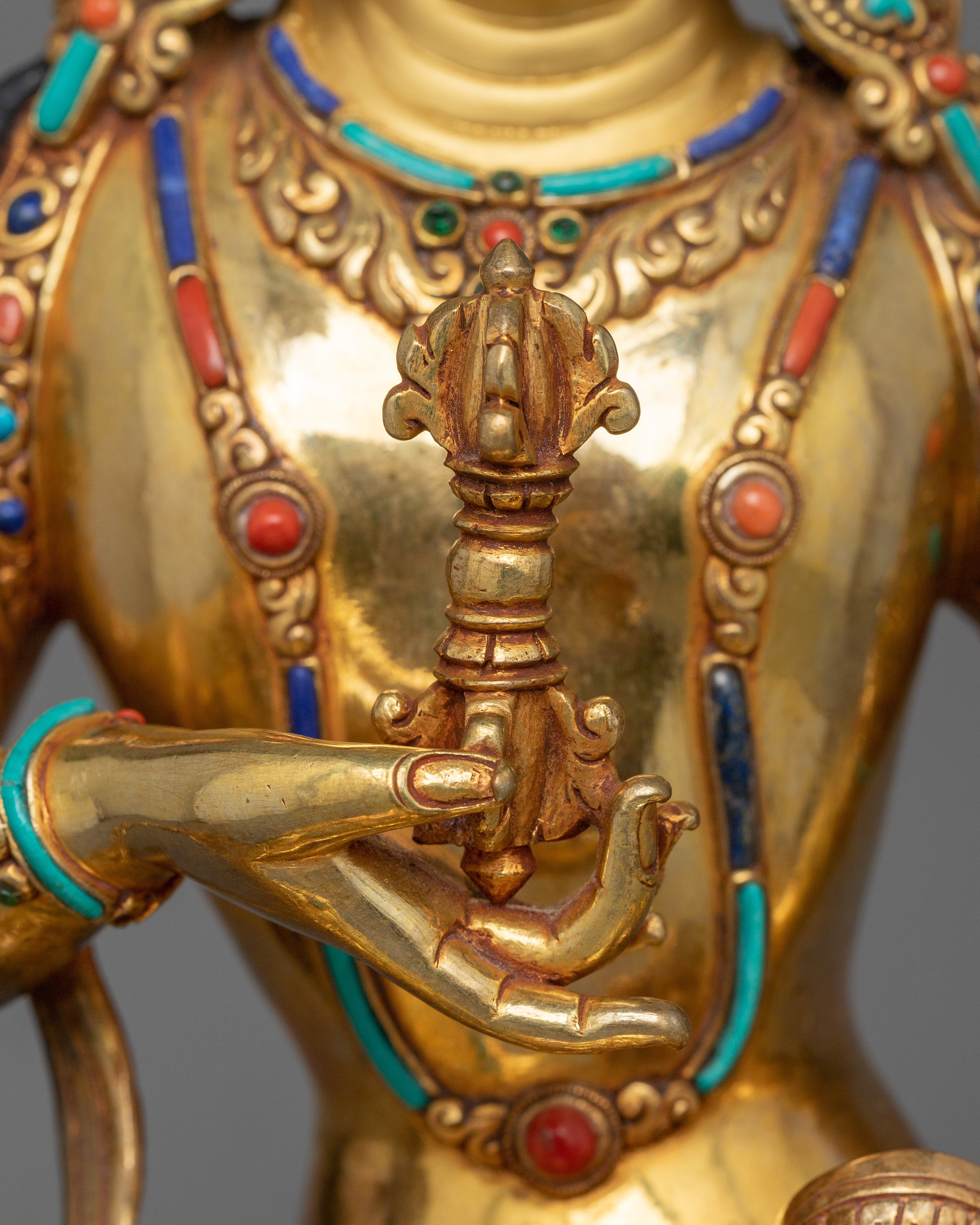 Vajrasattva Diamond Being Sacred Figurine | Sculpture of Tibetan Dorje Sempa