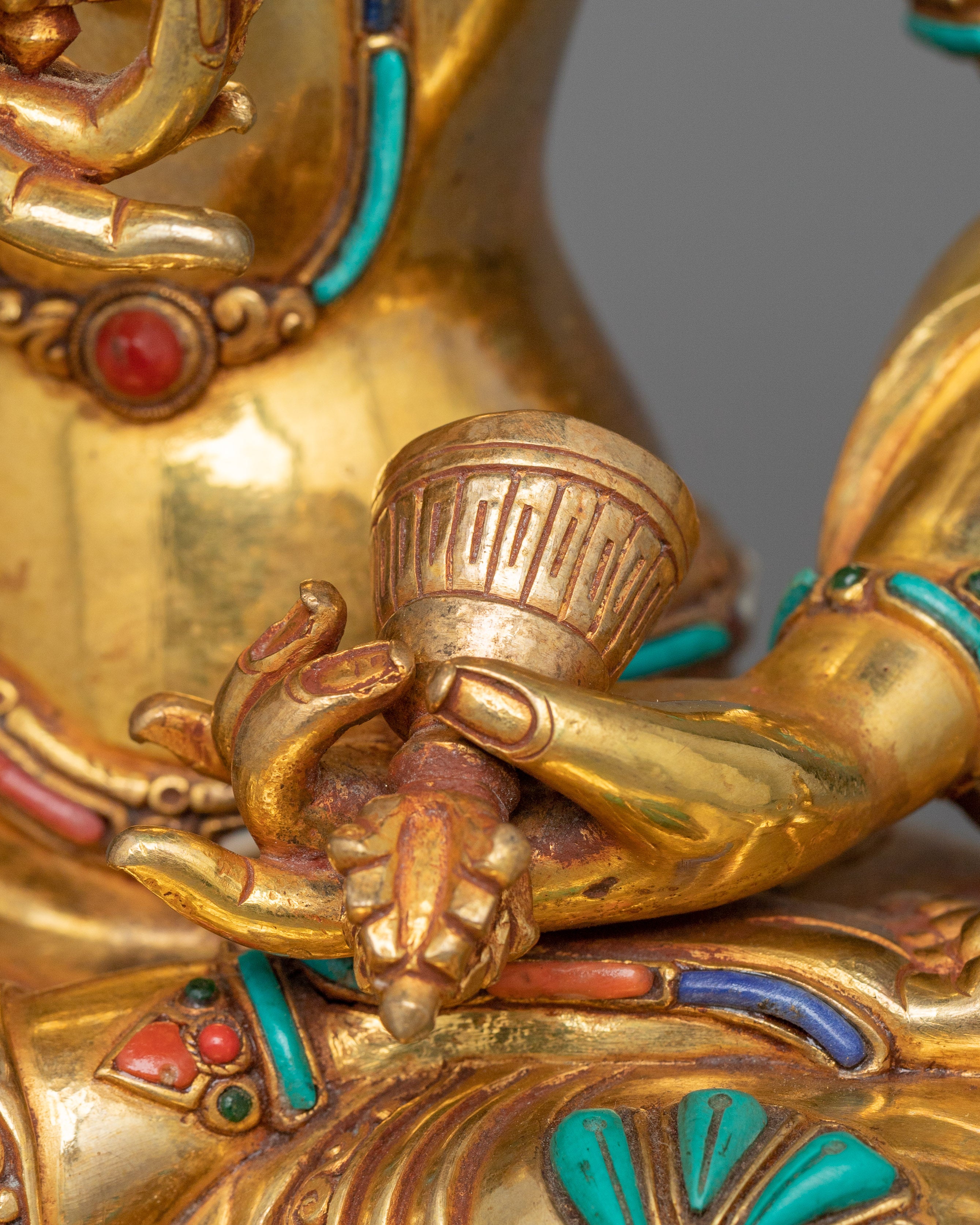Vajrasattva Diamond Being Sacred Figurine | Sculpture of Tibetan Dorje Sempa