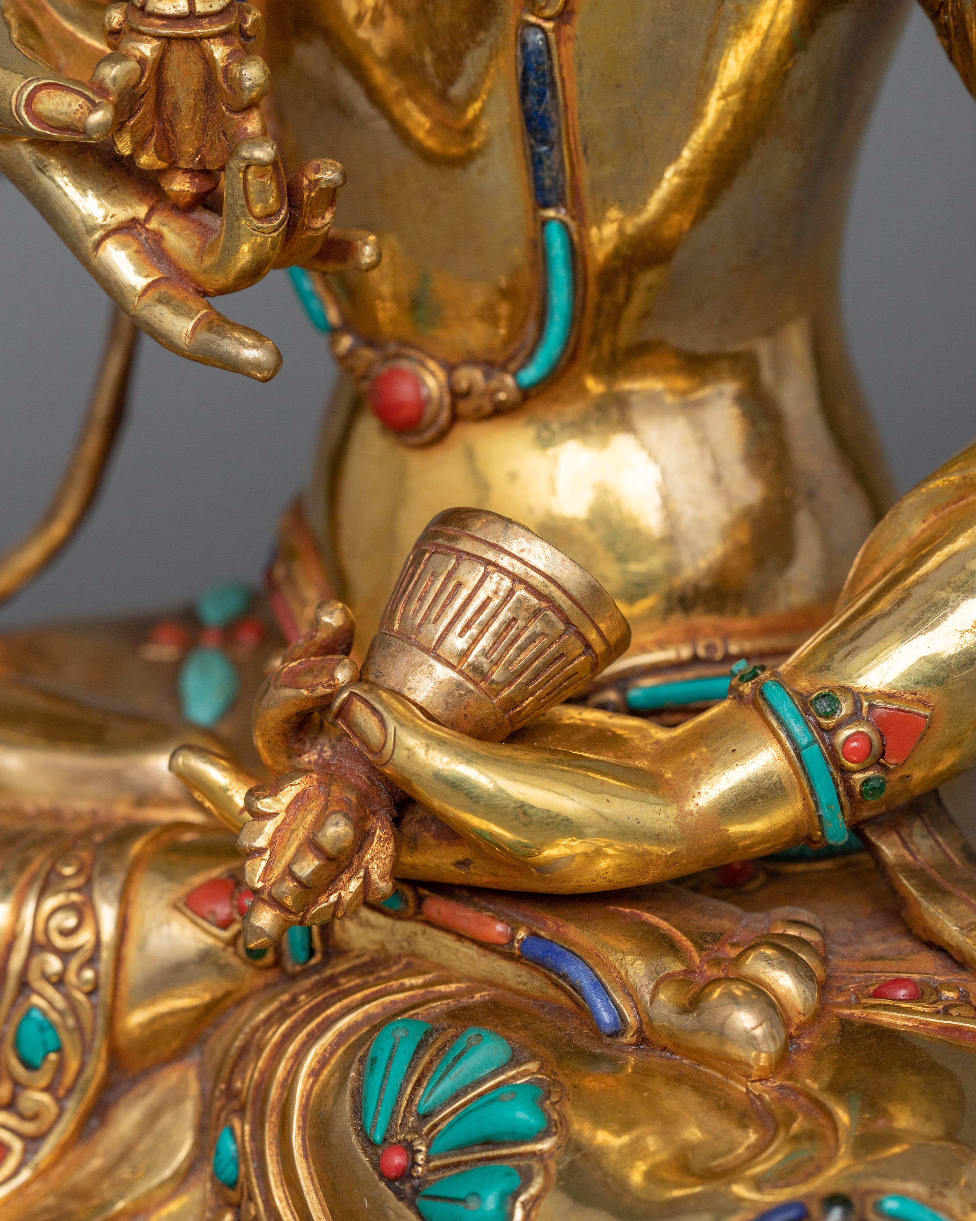 Vajrasattva Diamond Being Sacred Figurine | Sculpture of Tibetan Dorje Sempa