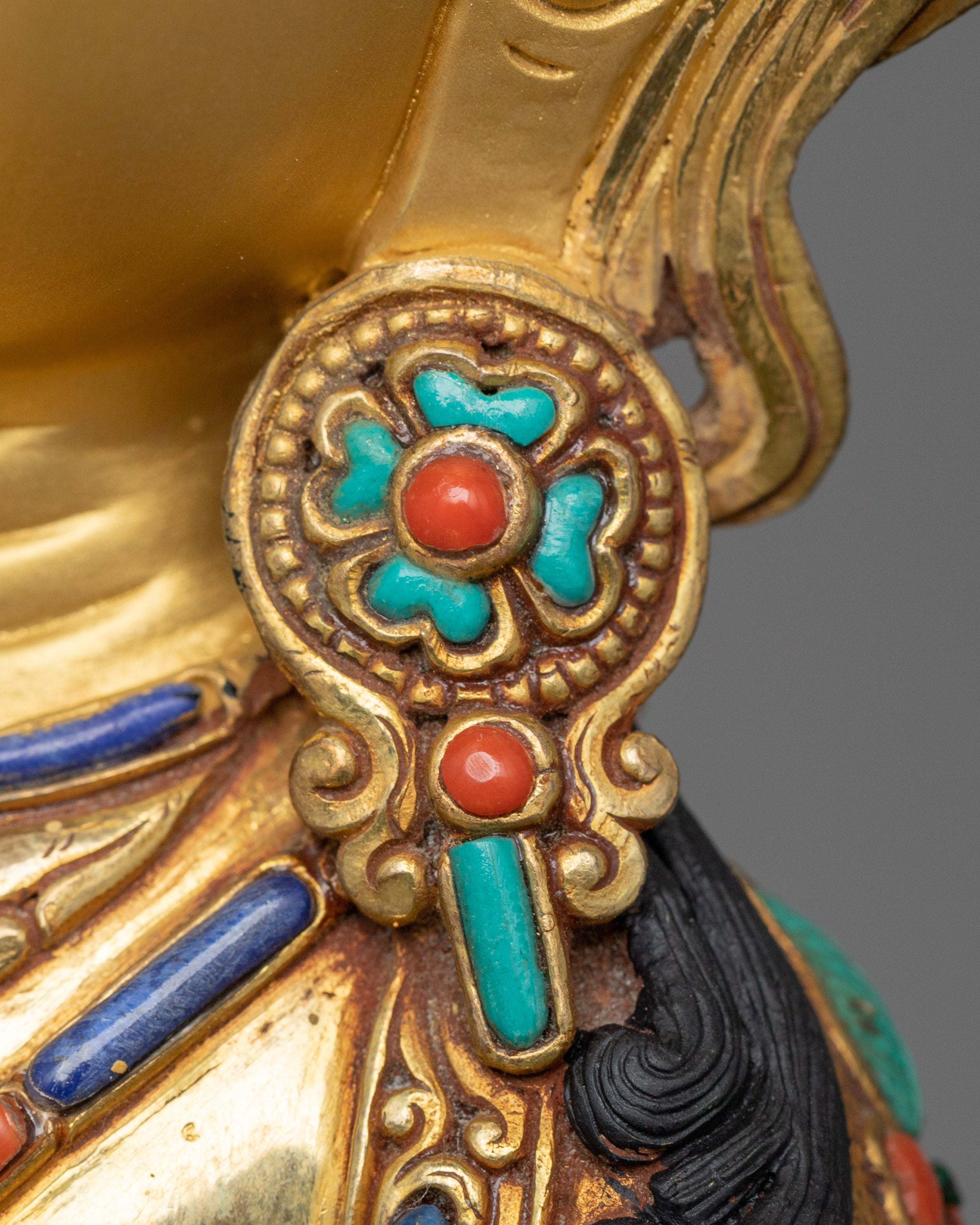 Vajrasattva Diamond Being Sacred Figurine | Sculpture of Tibetan Dorje Sempa