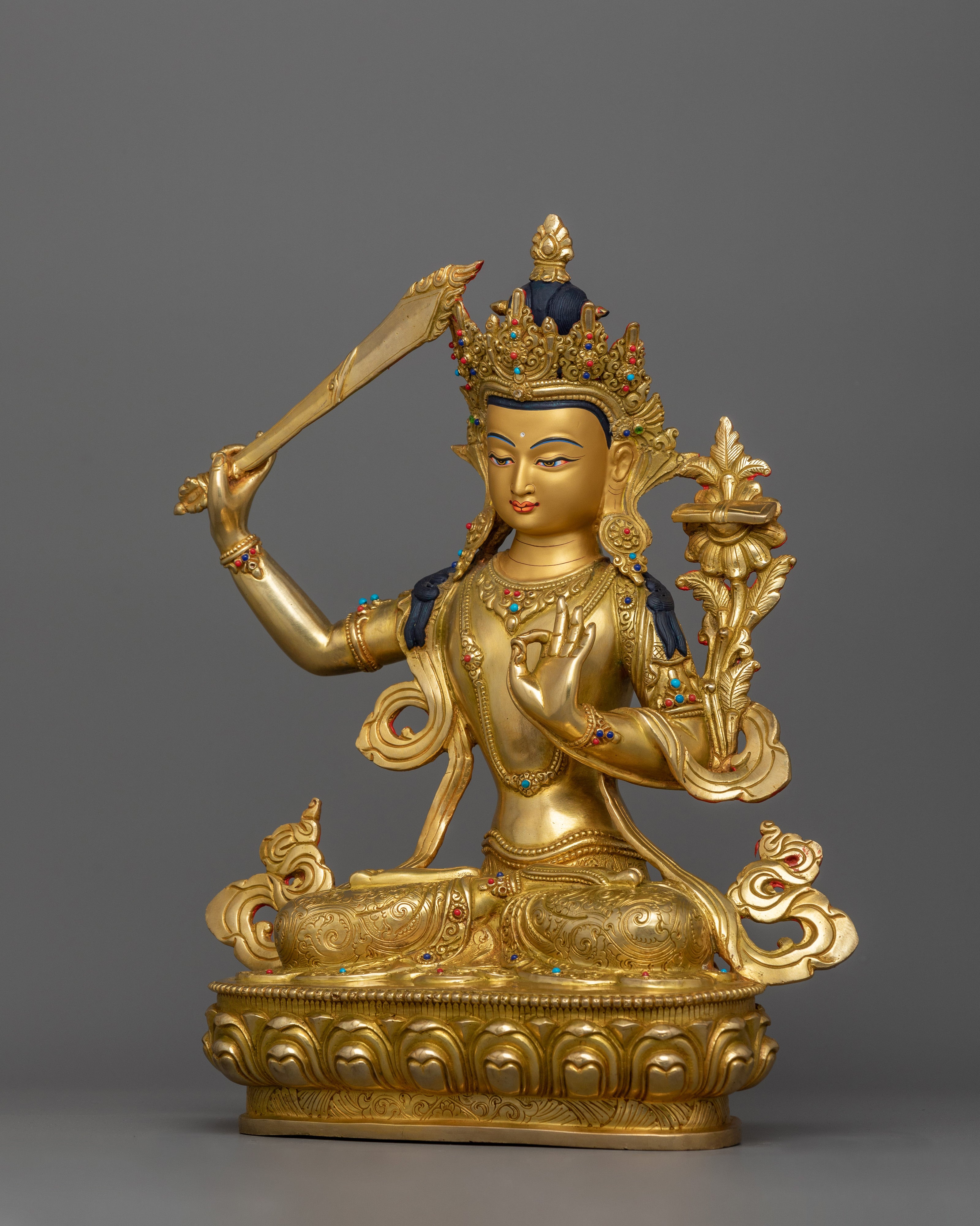 The Light of Wisdom Manjushri Statue | Symbol of Intellectual Clarity and Insight
