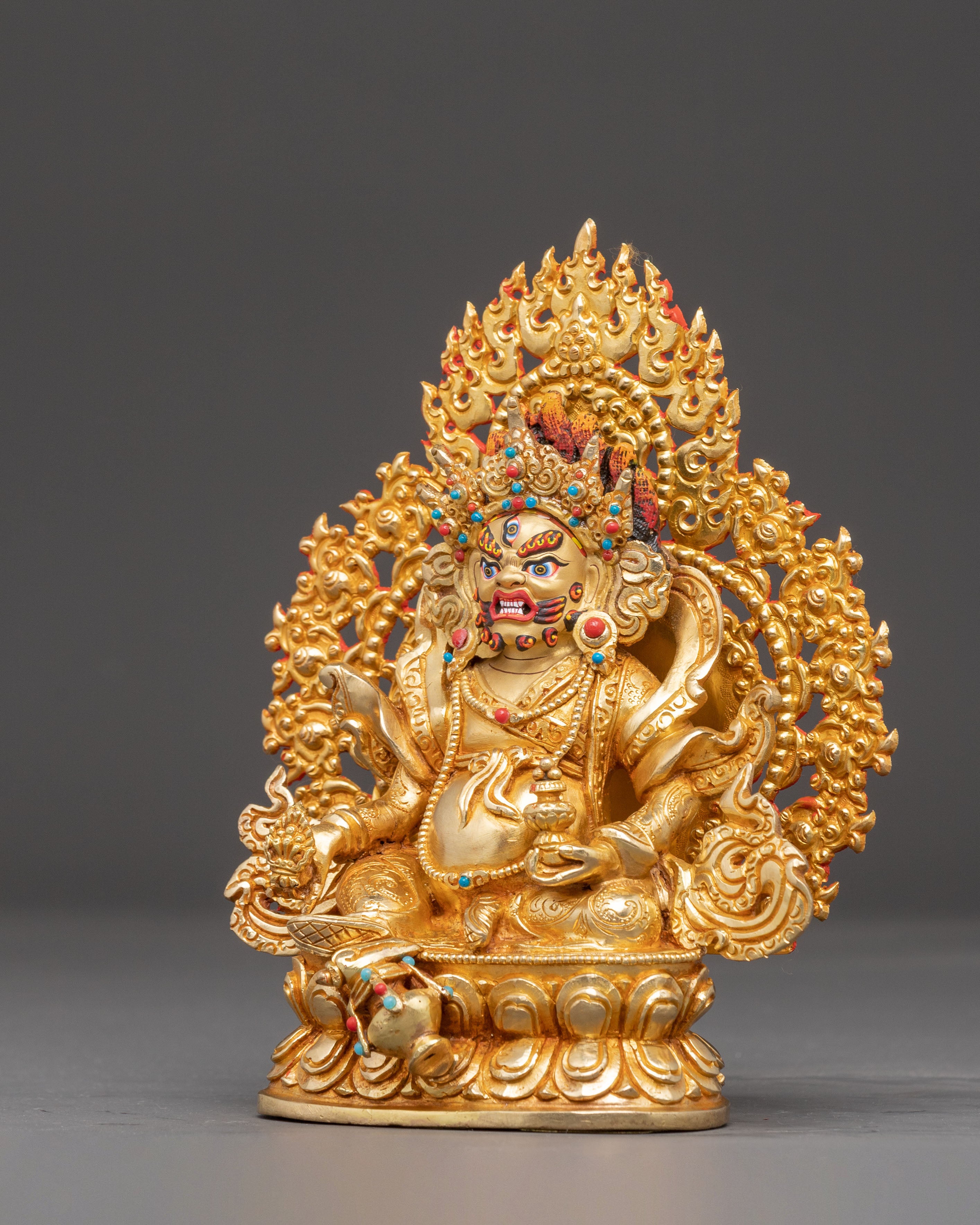 Golden Statue of Shanglon Dorje Dudul | Special Protector of the Tibetan Medical Tradition