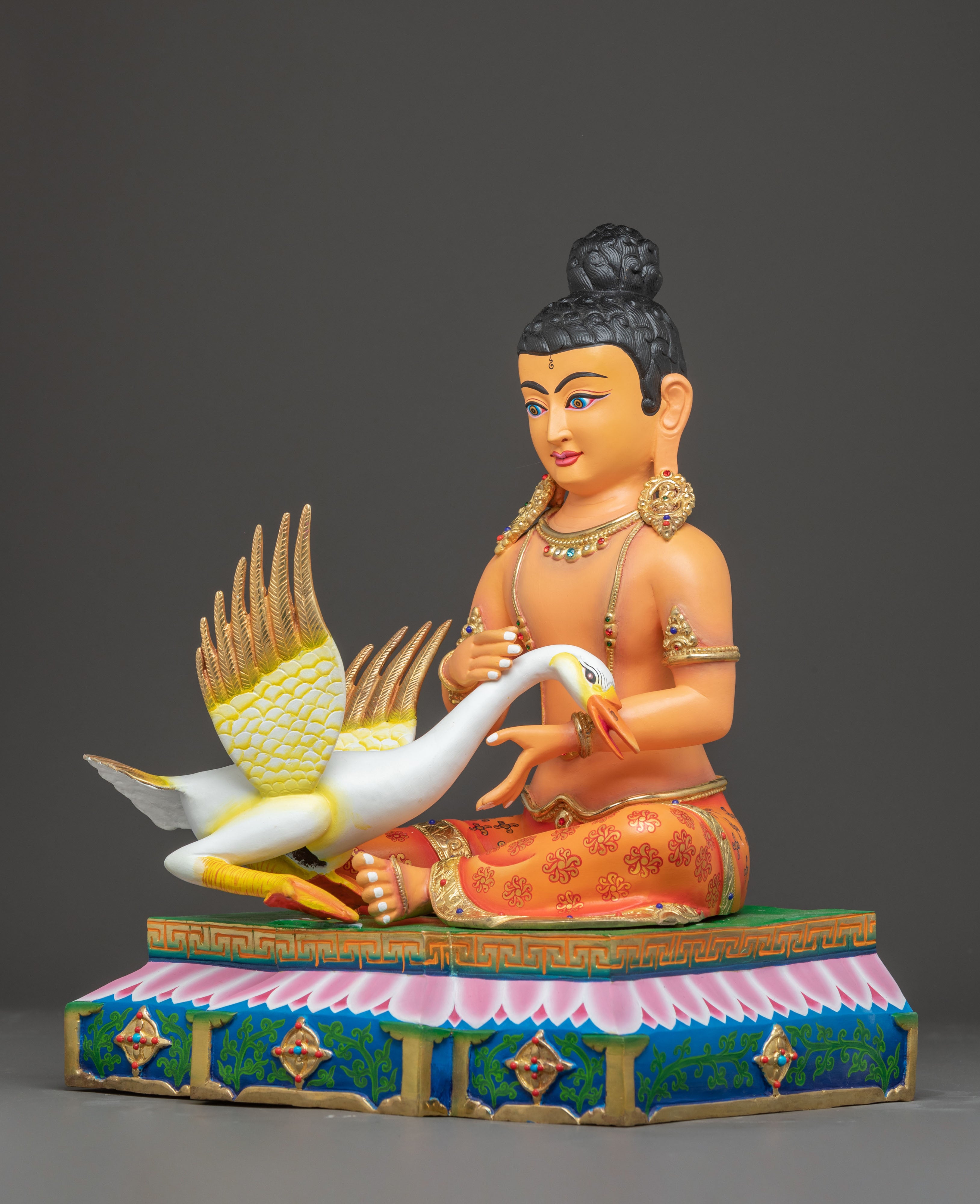 Hand-Carved Siddhartha Gautama Statue: The Enlightened One