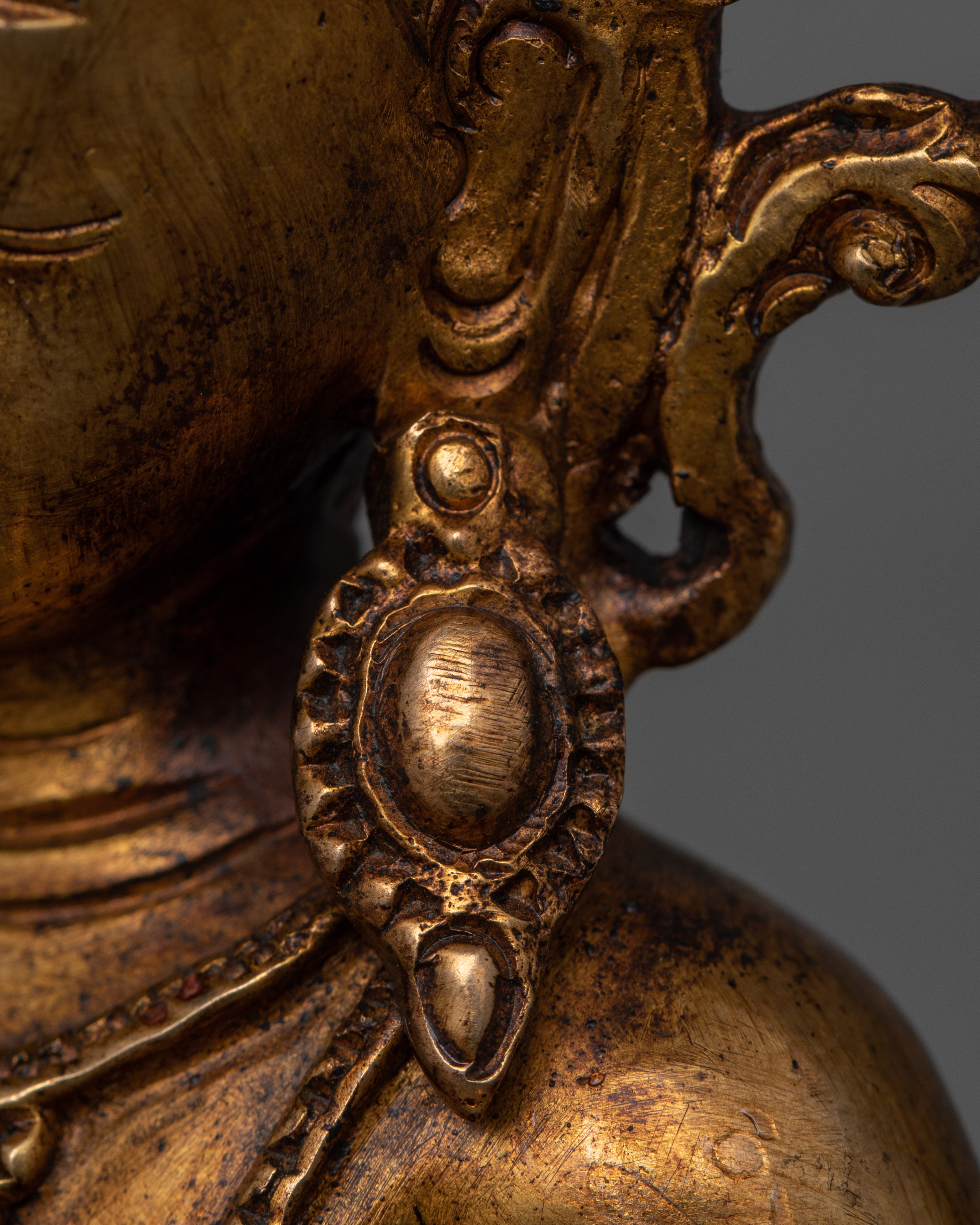 Antique Maitreya Buddha Figurine | Protector of Future Universal Compassion