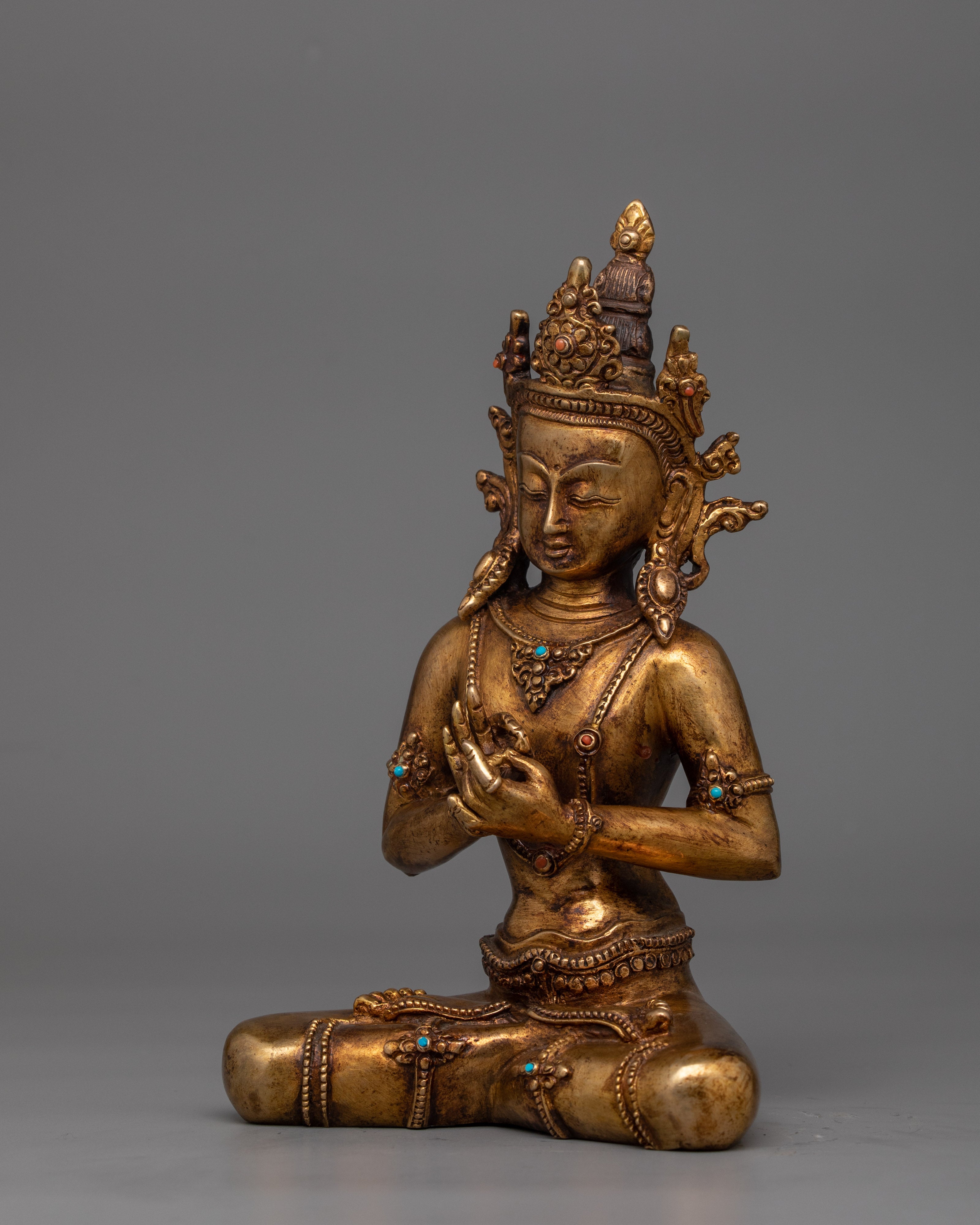 Antique Maitreya Buddha Figurine | Protector of Future Universal Compassion