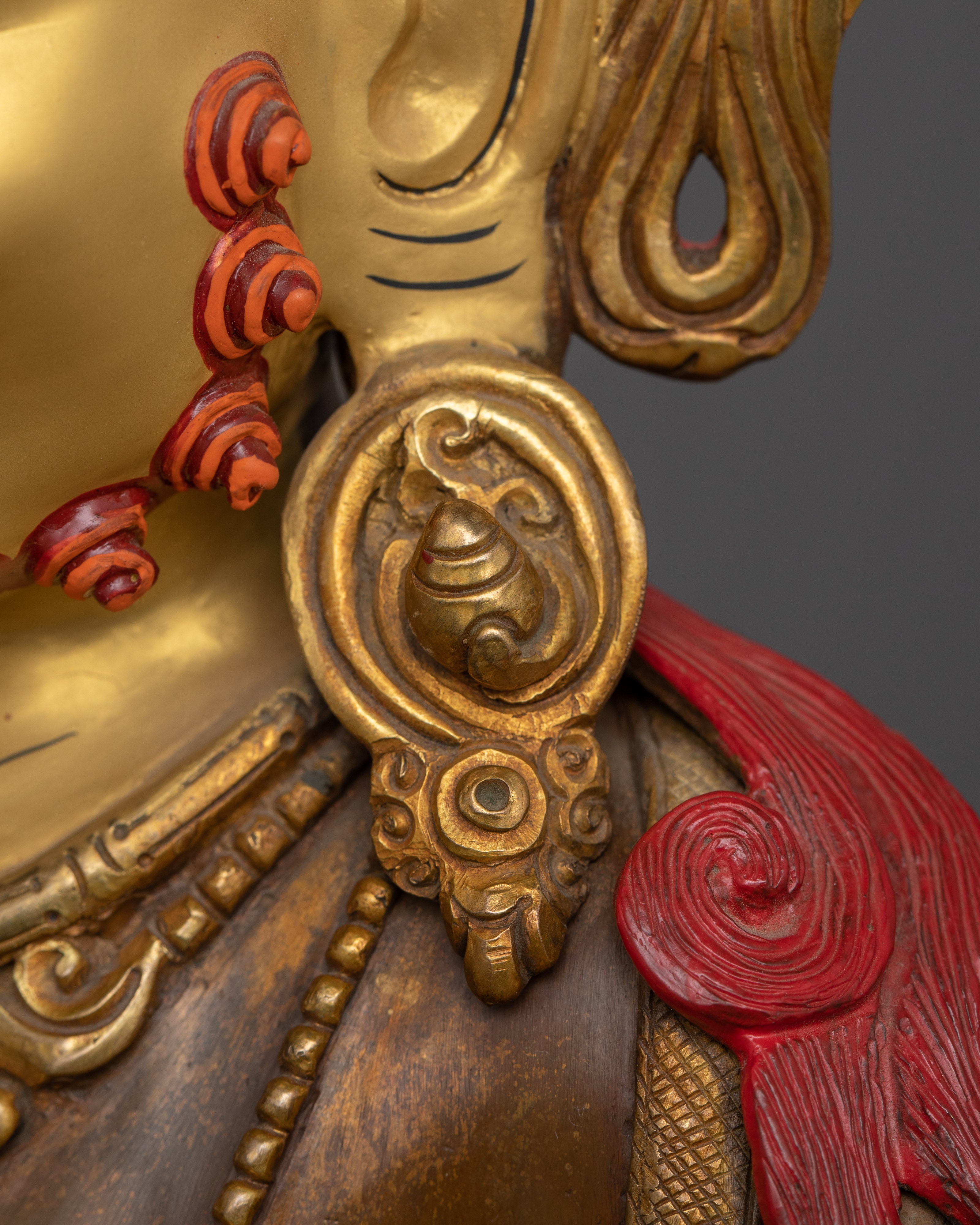 Dzambhala Buddhist Wealth Deity Figurine | The Guardian of Prosperity