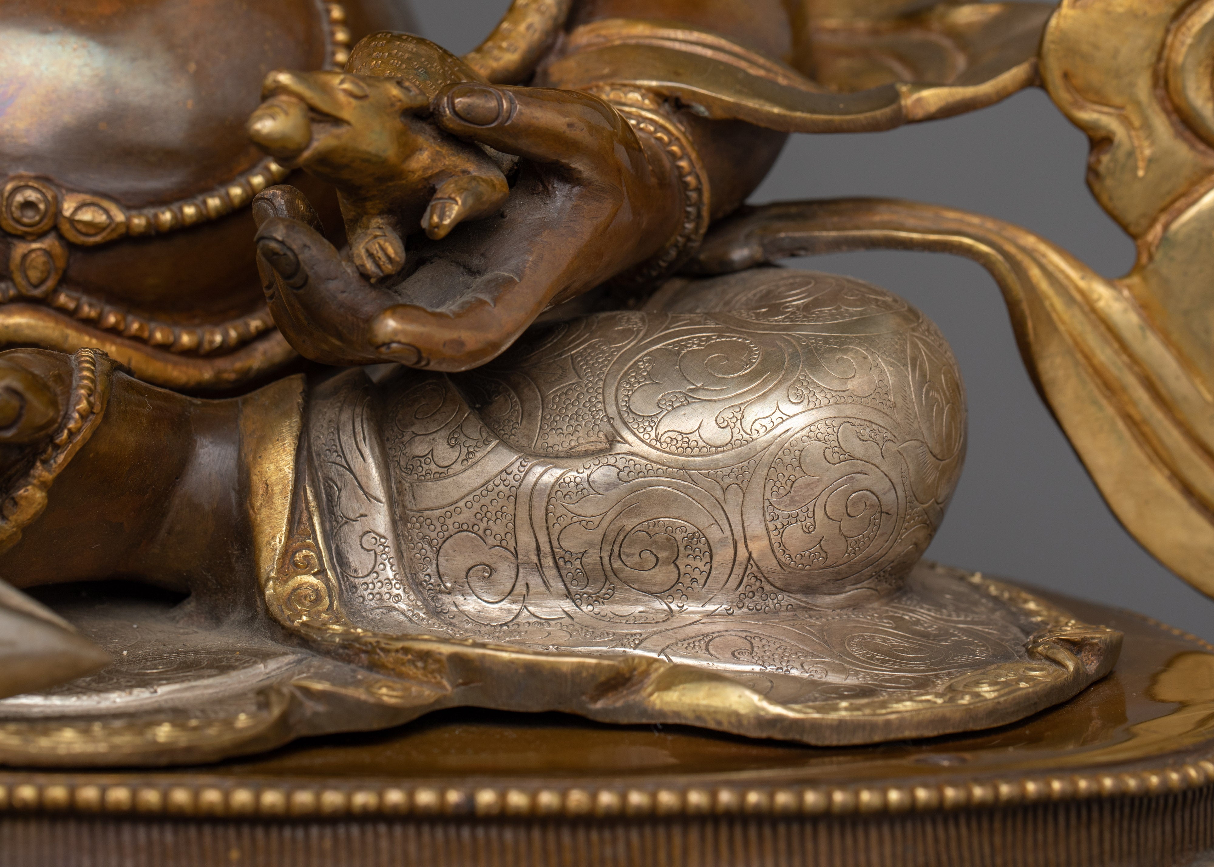 Dzambhala Buddhist Wealth Deity Figurine | The Guardian of Prosperity