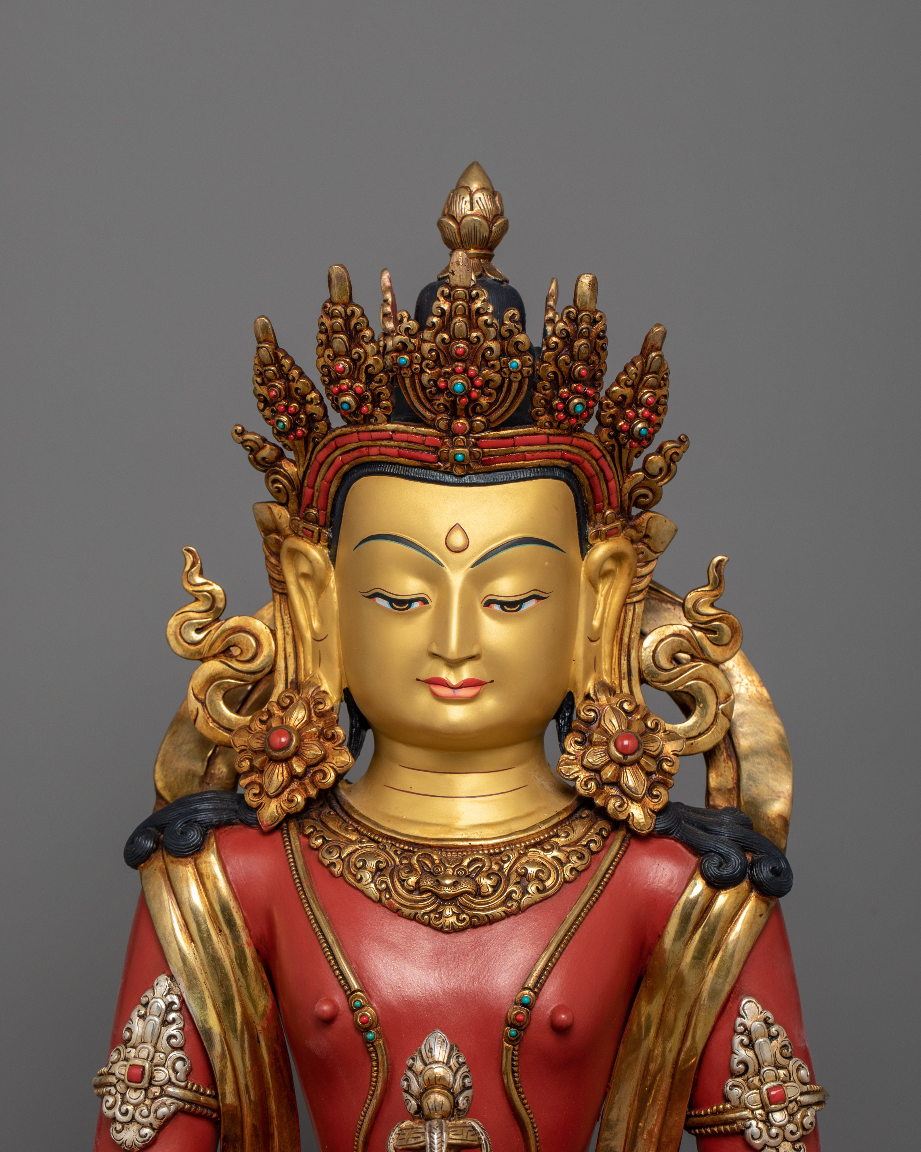 Amitayus Deity of Health and Vitality Figurine | The Sacred Symbol of Longevity