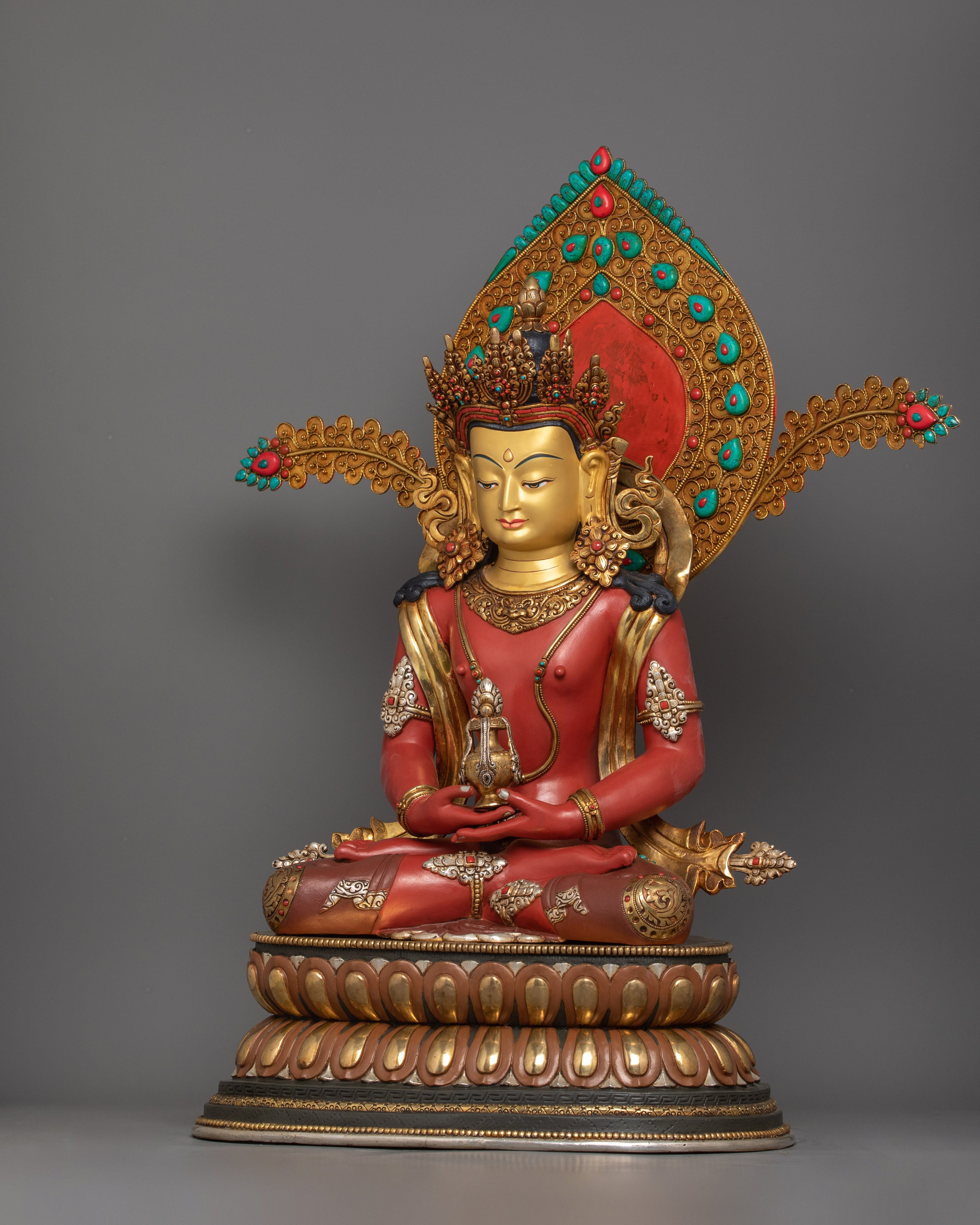 Amitayus Deity of Health and Vitality Figurine | The Sacred Symbol of Longevity