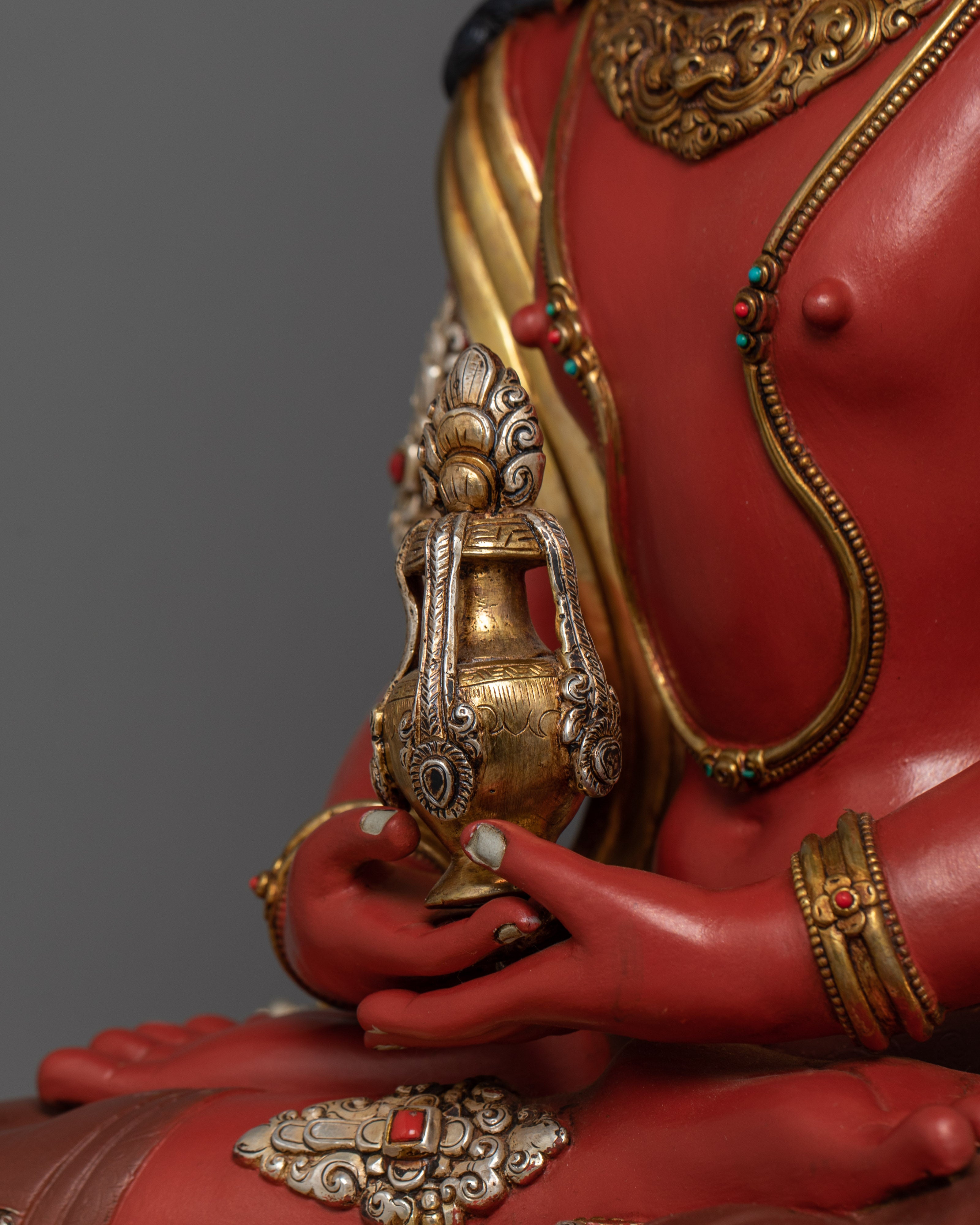 Amitayus Deity of Health and Vitality Figurine | The Sacred Symbol of Longevity