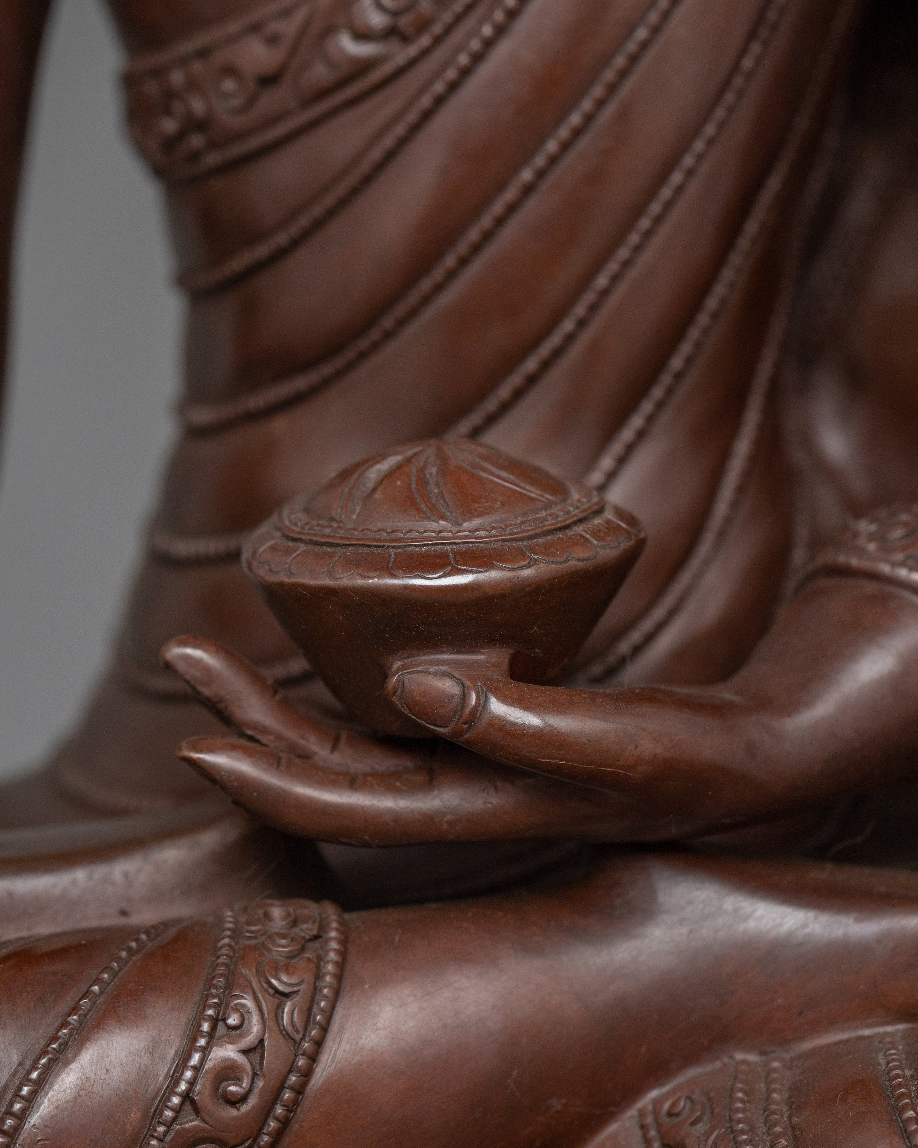 Shakyamuni Buddha Statue For Spiritual Peace | Traditional Sacred Buddhist Artwork