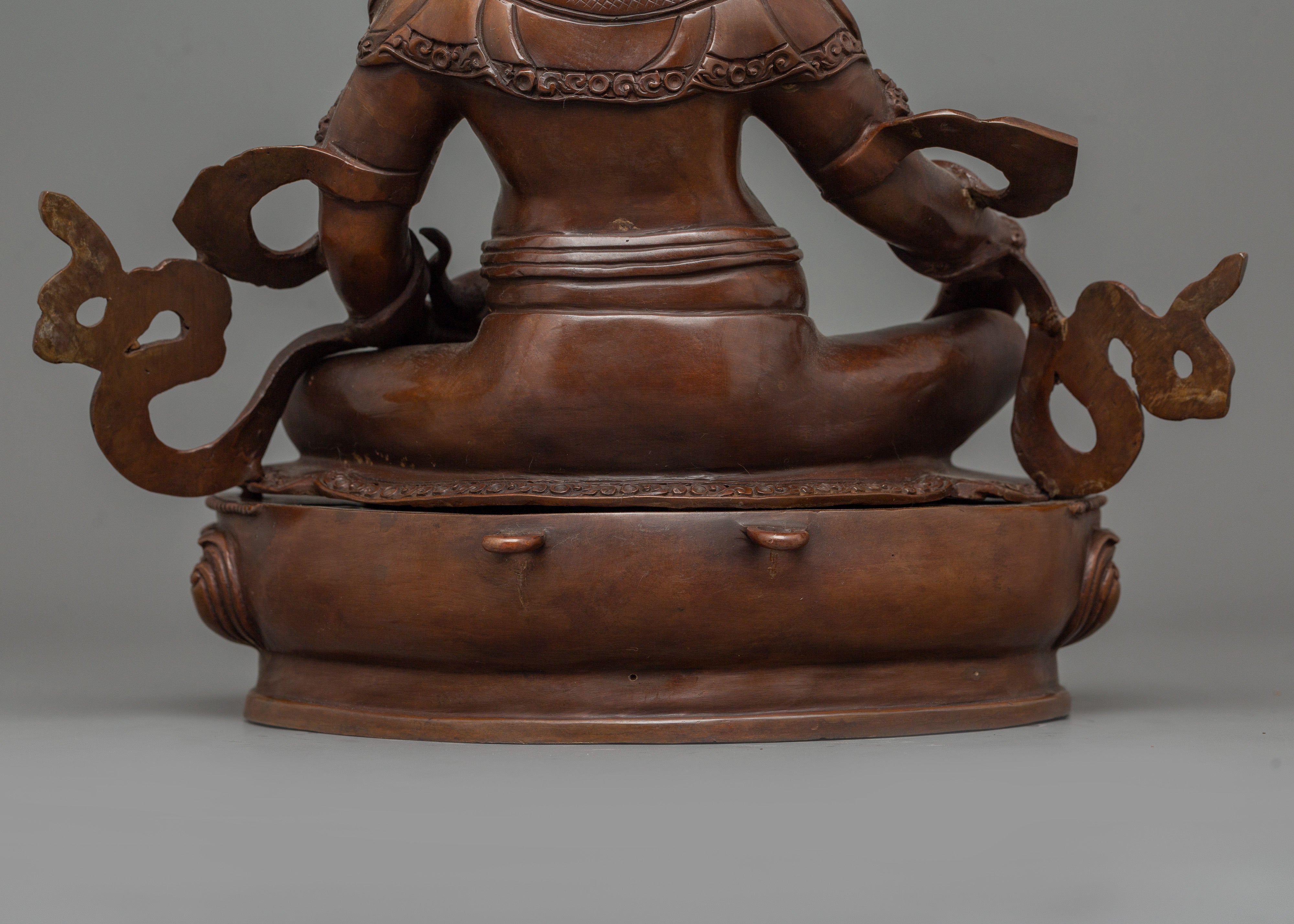 Traditional Tibetan Dzambhala Wealth God Statue | Deity for Abundance and Good Fortune