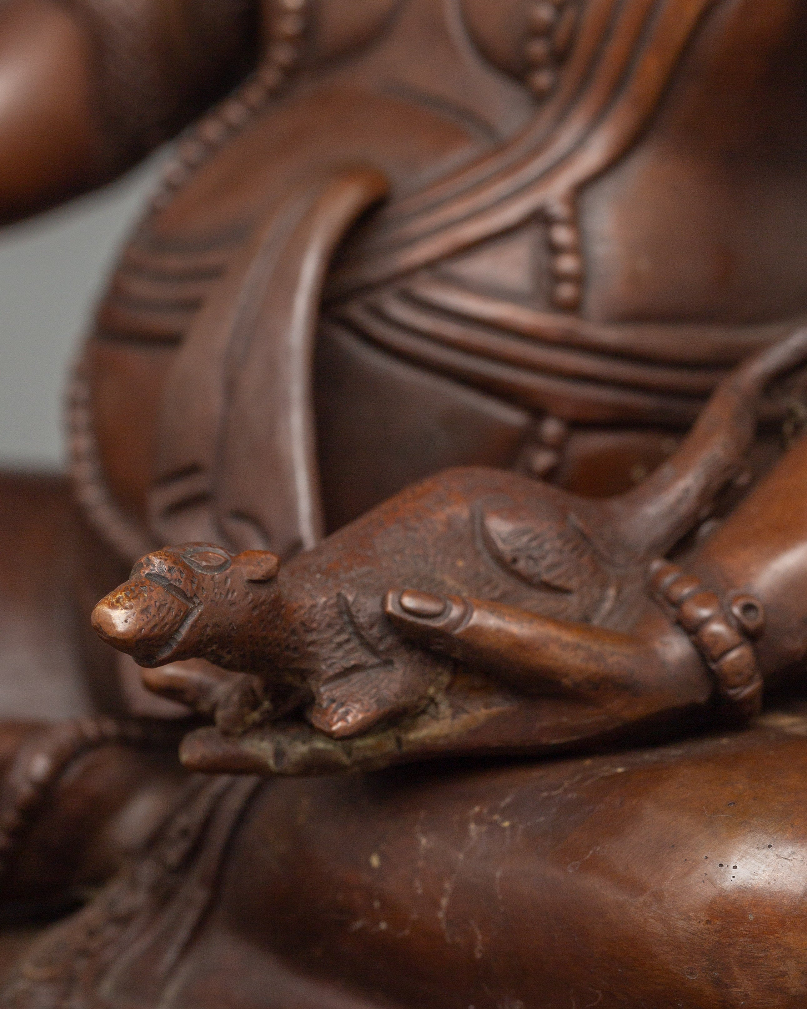 Traditional Tibetan Dzambhala Wealth God Statue | Deity for Abundance and Good Fortune