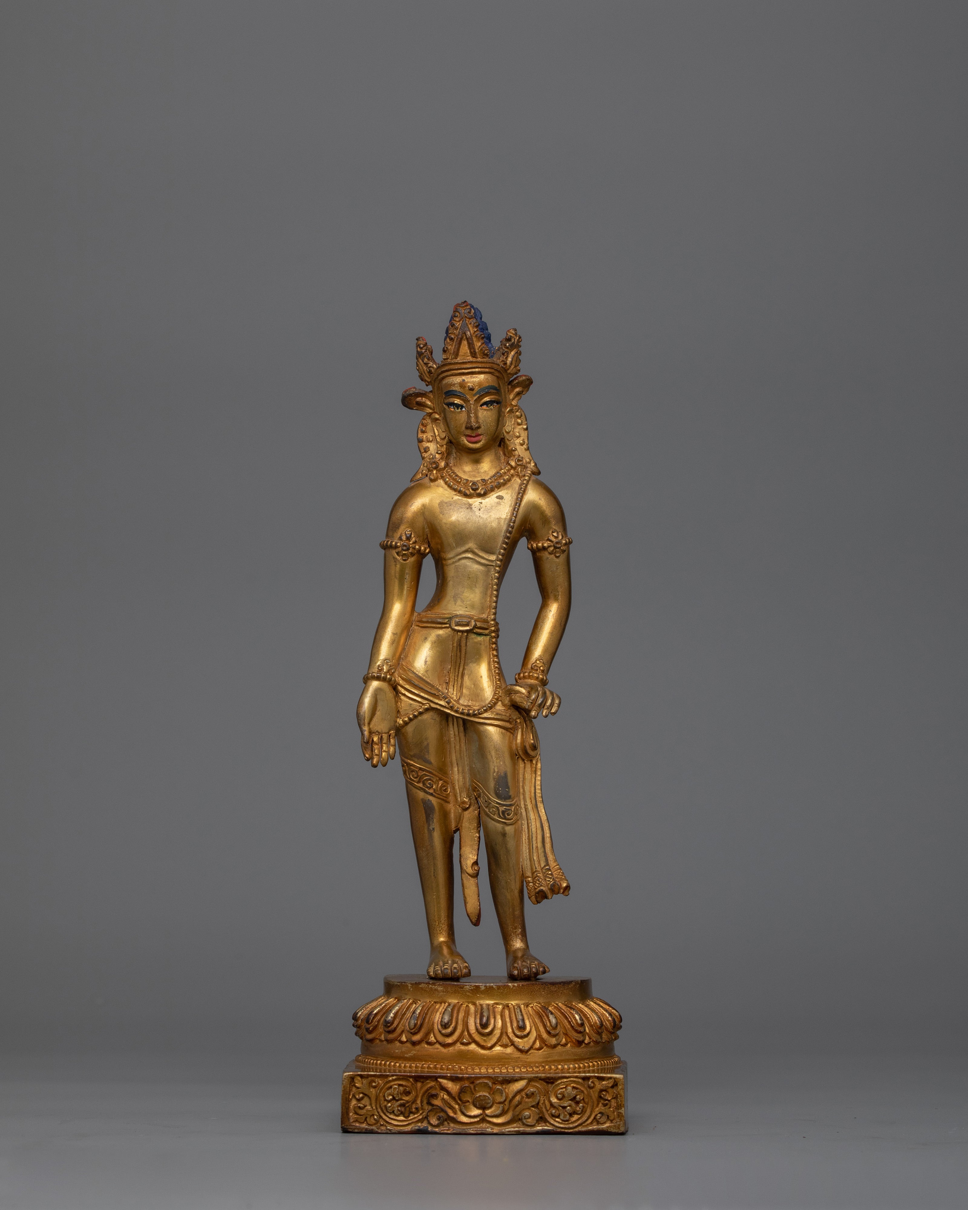 Standing Padmapani Bodhisattva Figurine | Symbol of Compassion and Enlightenment