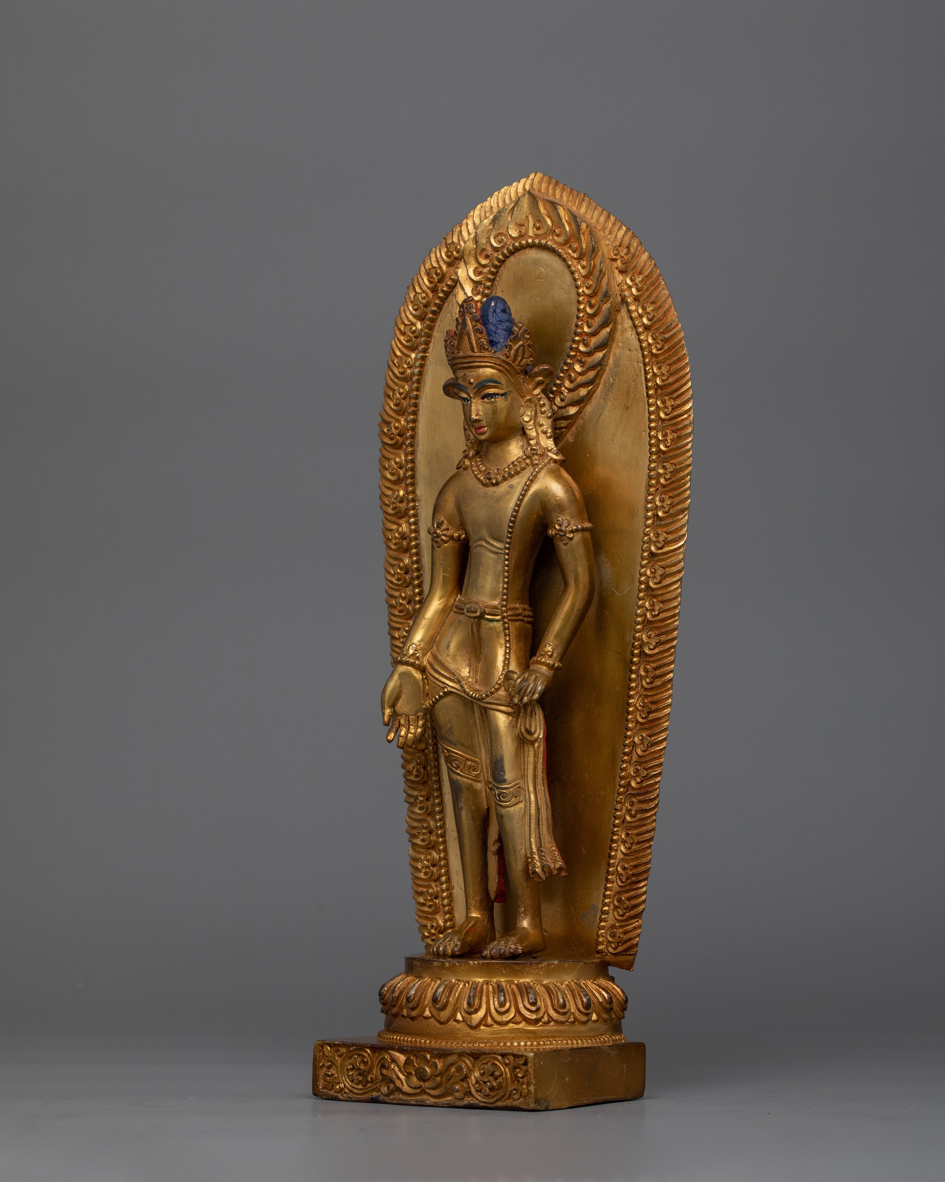 Standing Padmapani Bodhisattva Figurine | Symbol of Compassion and Enlightenment