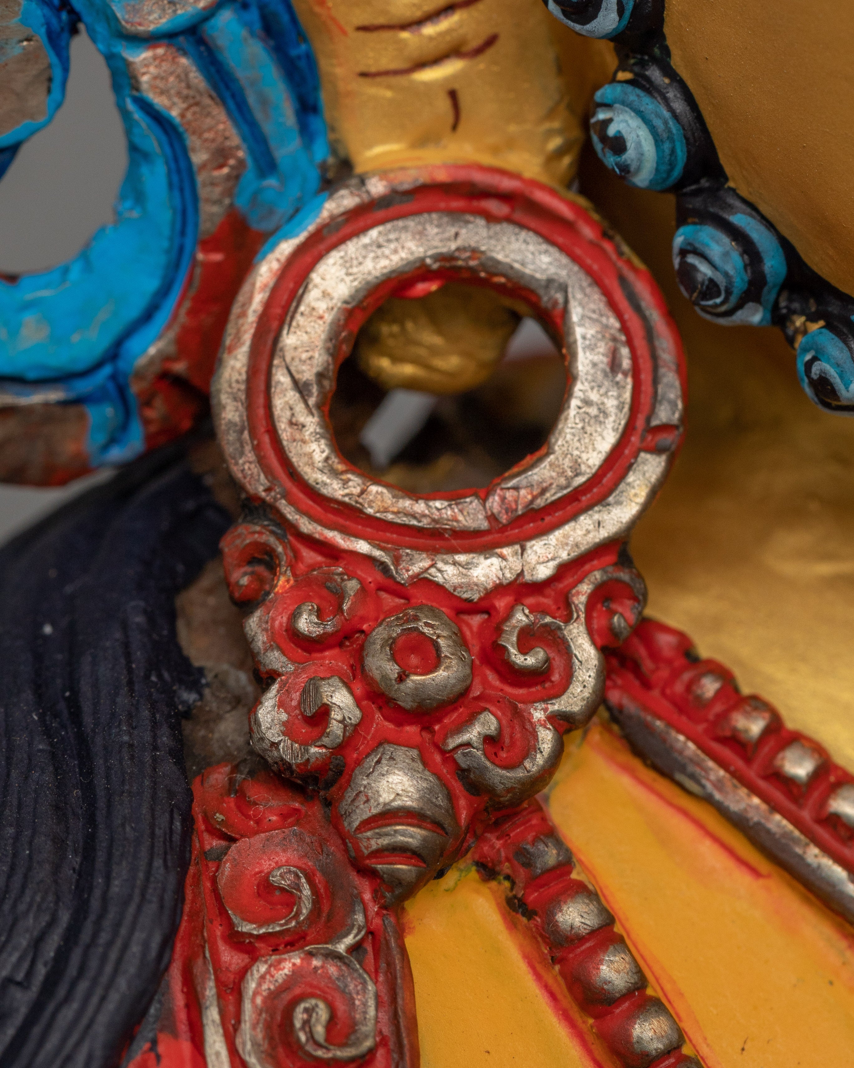 Tibetan Dzambhala Deity | 24k Gold Gilded Figurine