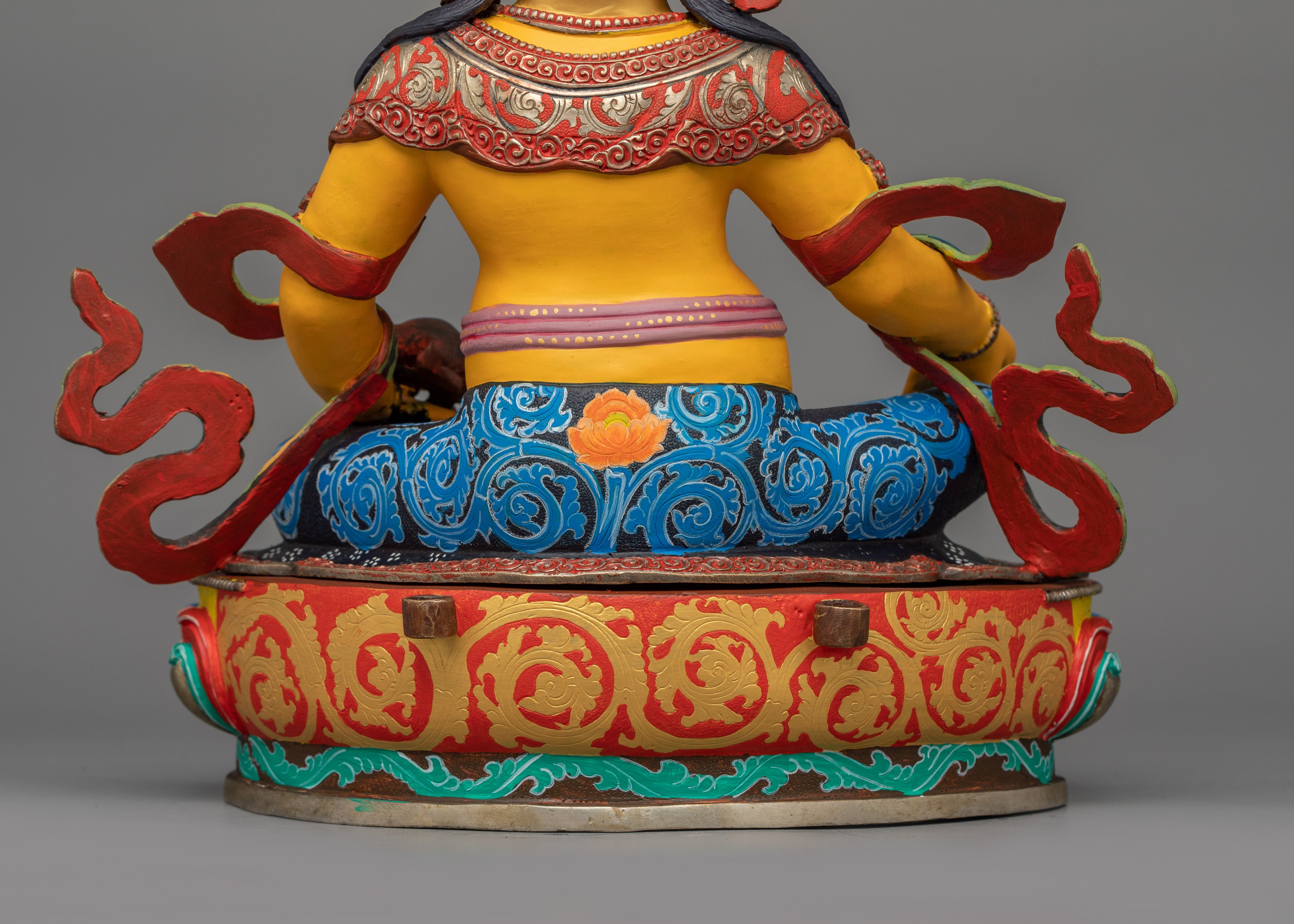 Tibetan Dzambhala Deity | 24k Gold Gilded Figurine