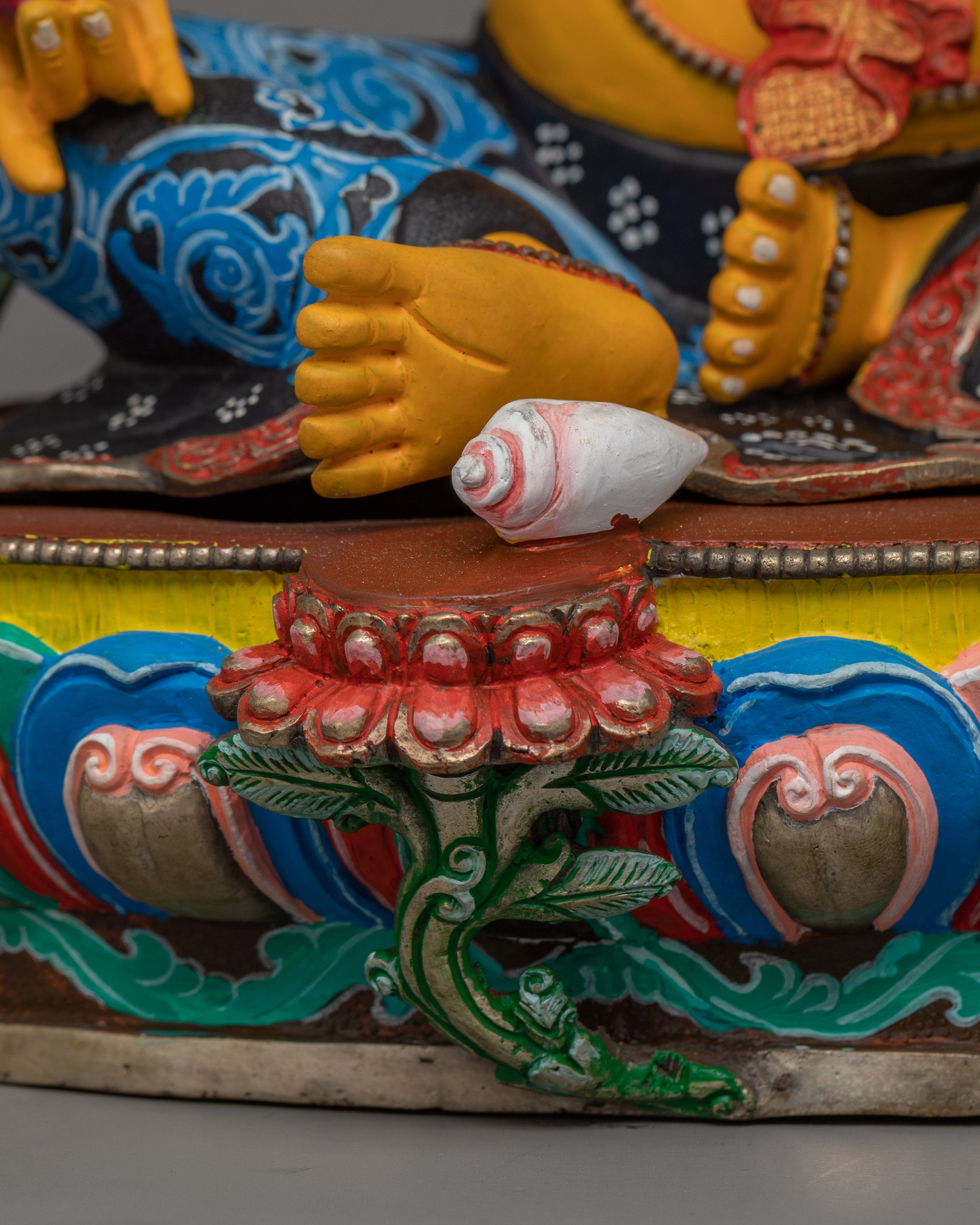 Tibetan Dzambhala Deity | 24k Gold Gilded Figurine