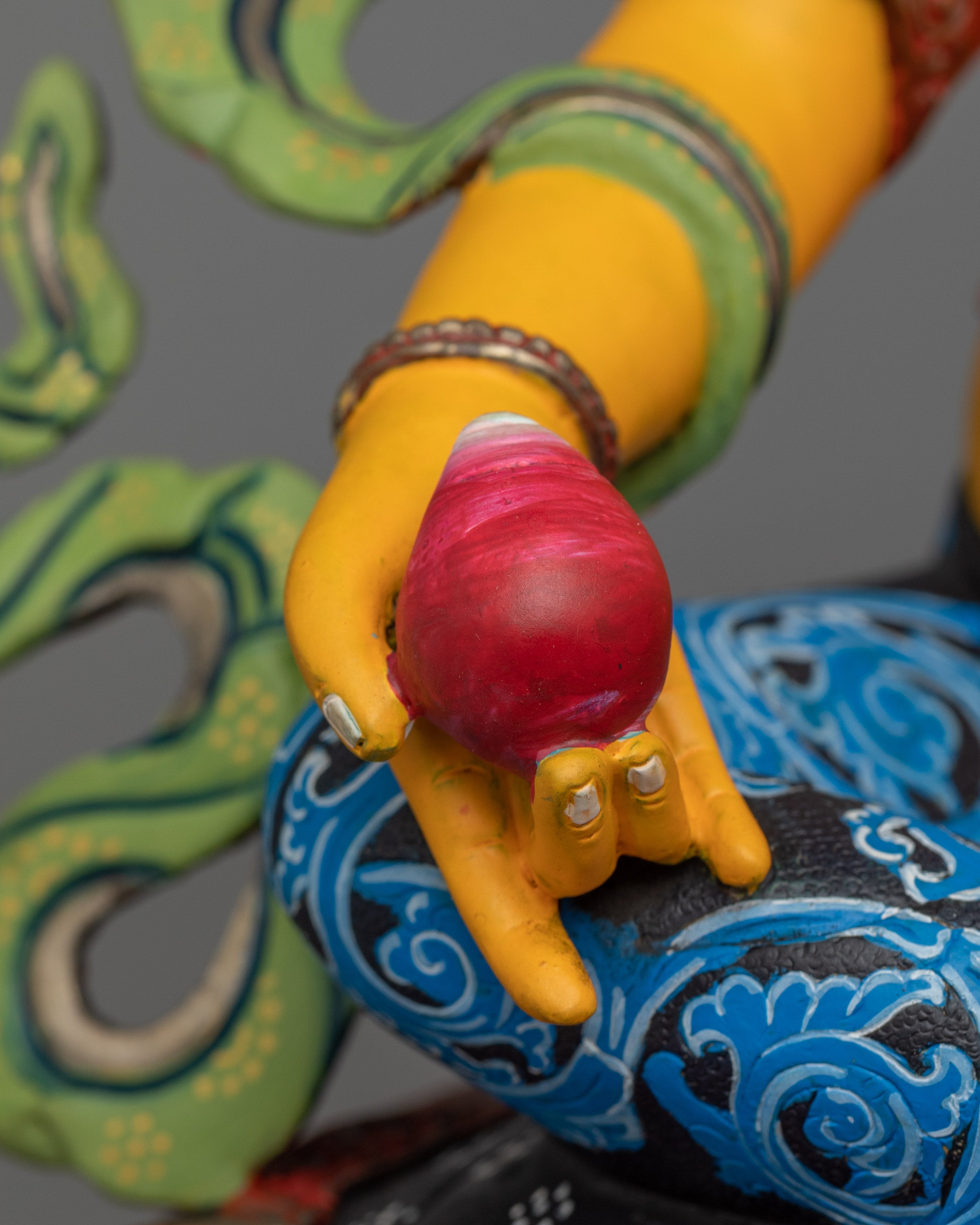 Tibetan Dzambhala Deity | 24k Gold Gilded Figurine