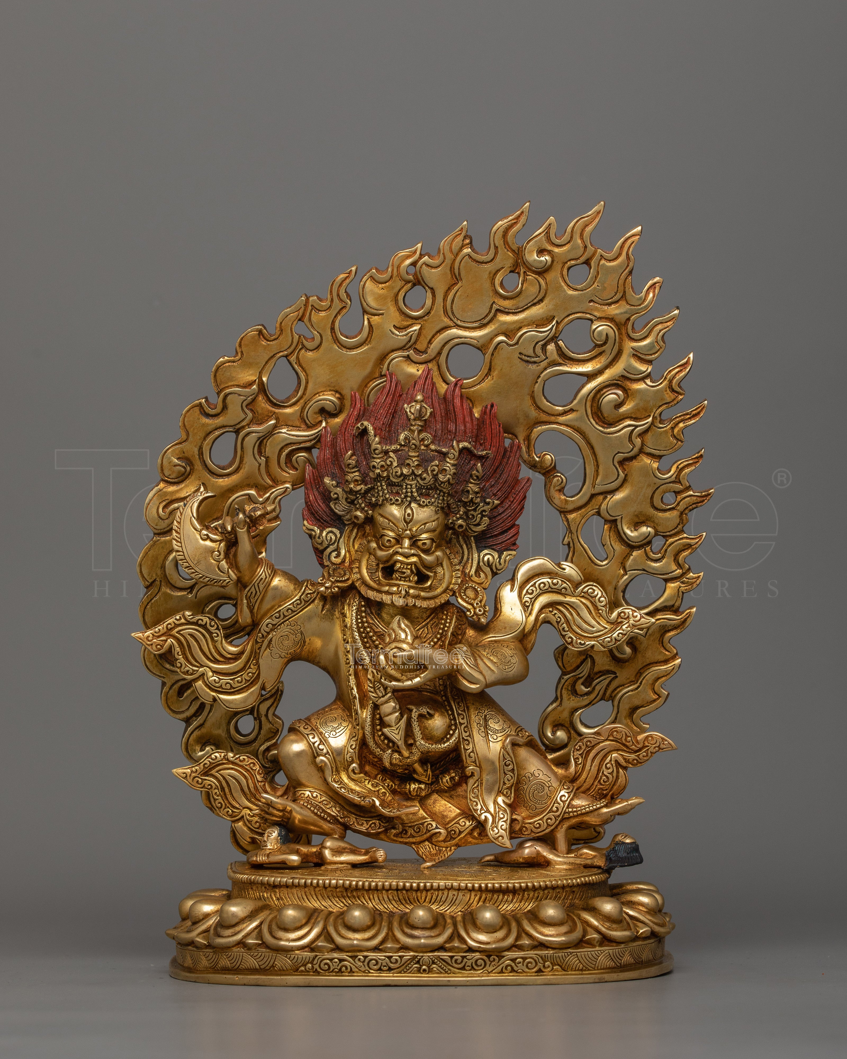 Protector Deity Mahakala Bernakchen Statue | Tibetan Dharma Protector