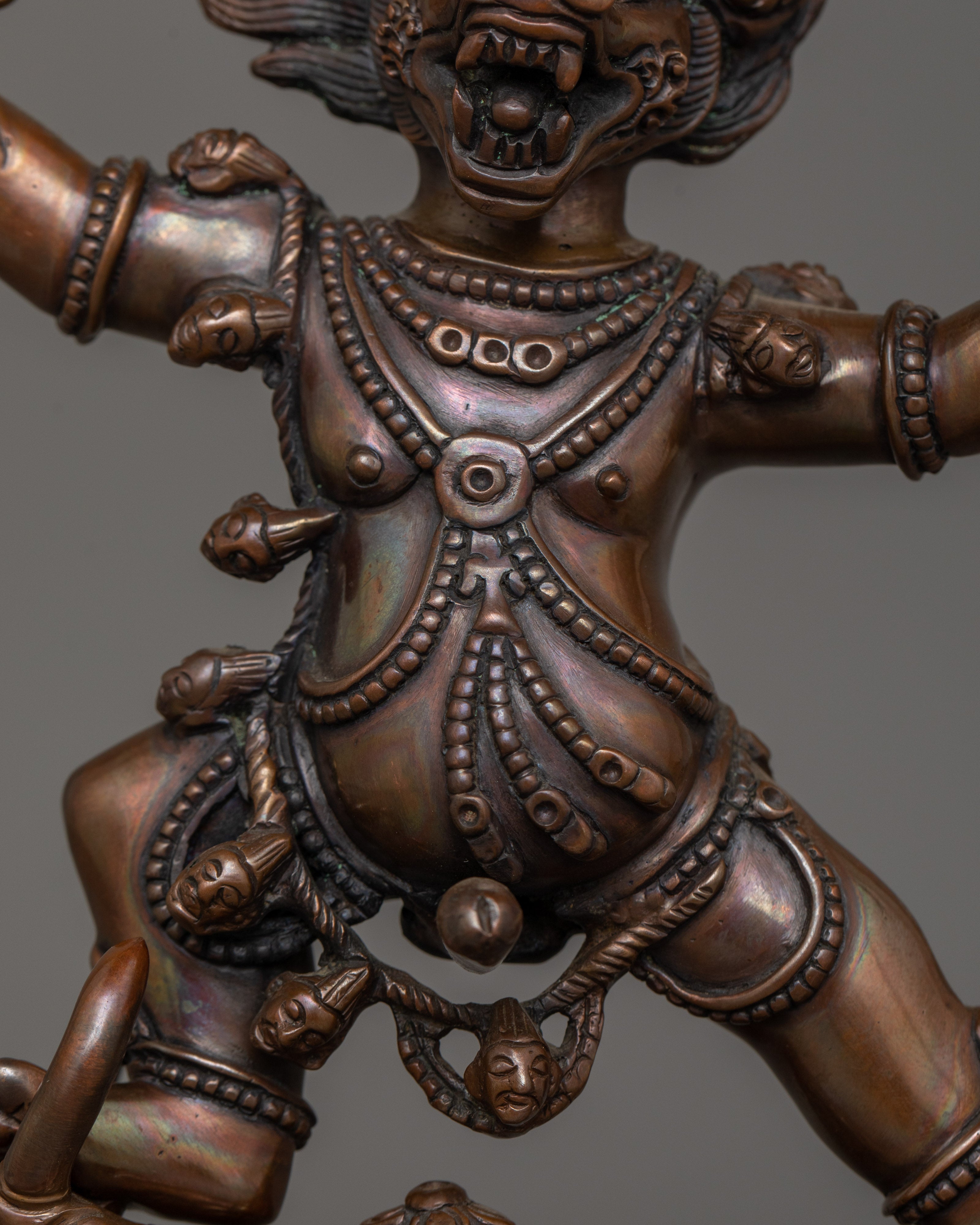 Buffalo Headed Deity Yama Sculpture | Wrathful Deity Revered in Vajrayana Buddhism