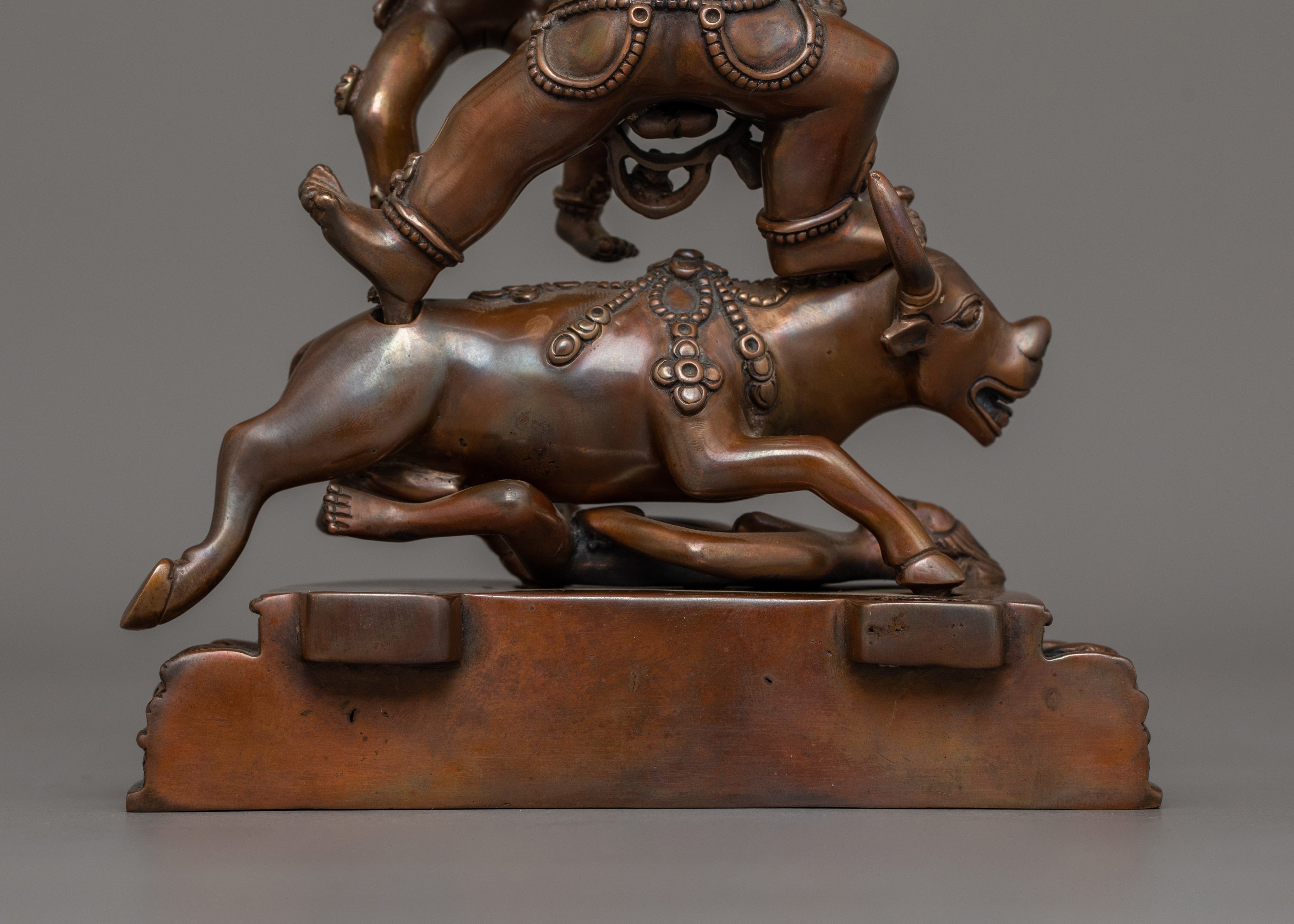 Buffalo Headed Deity Yama Sculpture | Wrathful Deity Revered in Vajrayana Buddhism