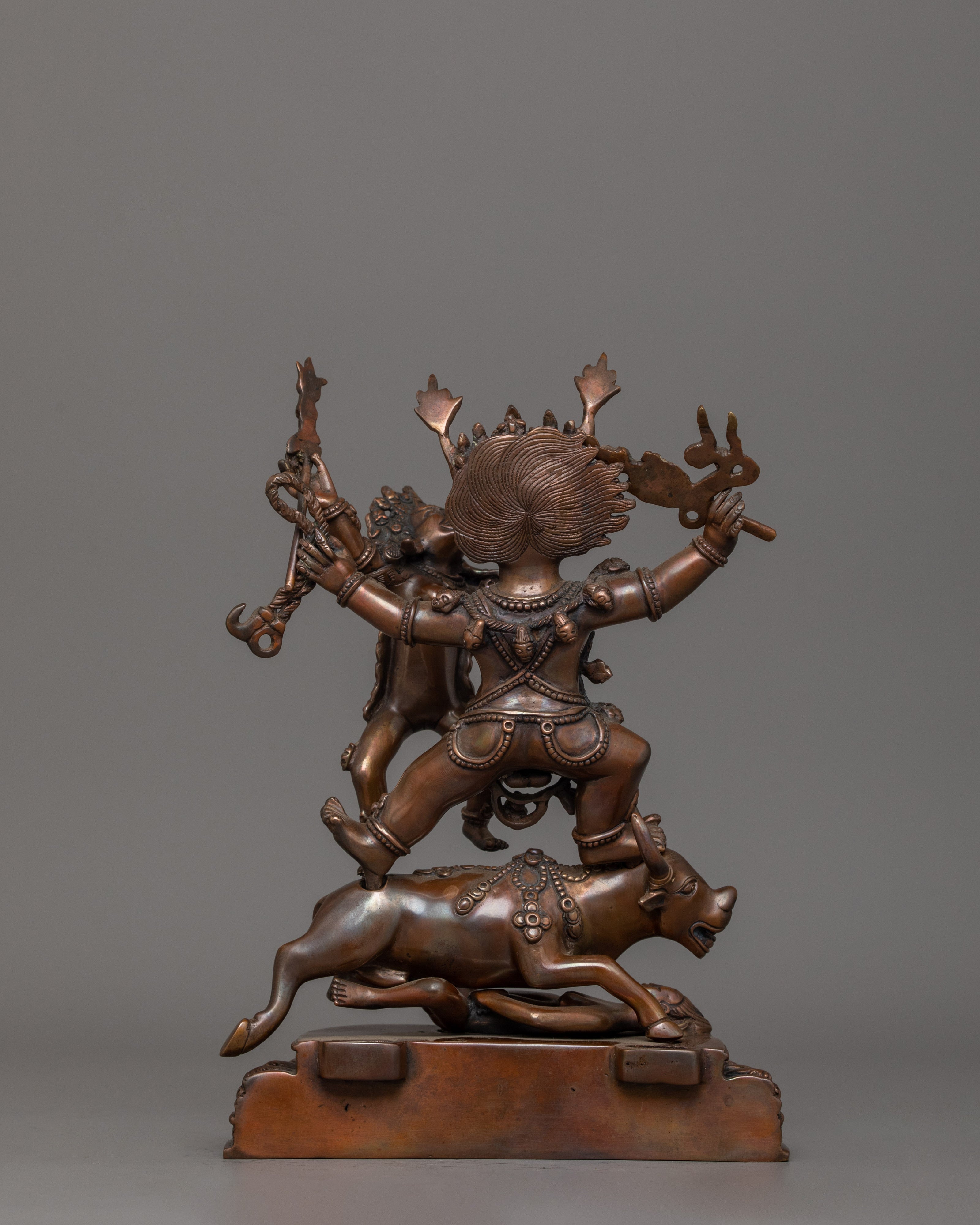 Buffalo Headed Deity Yama Sculpture | Wrathful Deity Revered in Vajrayana Buddhism