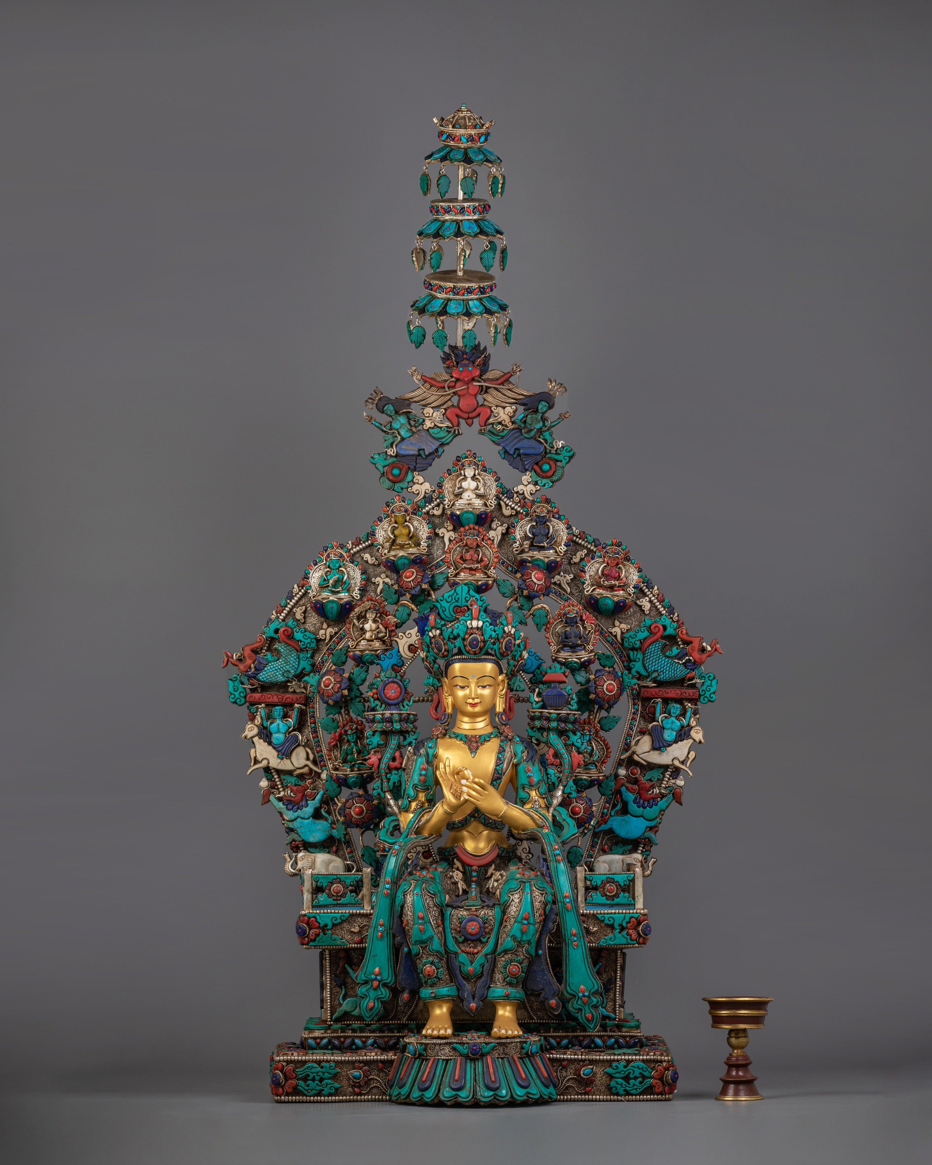 Tibetan Buddha of Future Maitreya Statue | Symbol of Compassion and Enlightenment
