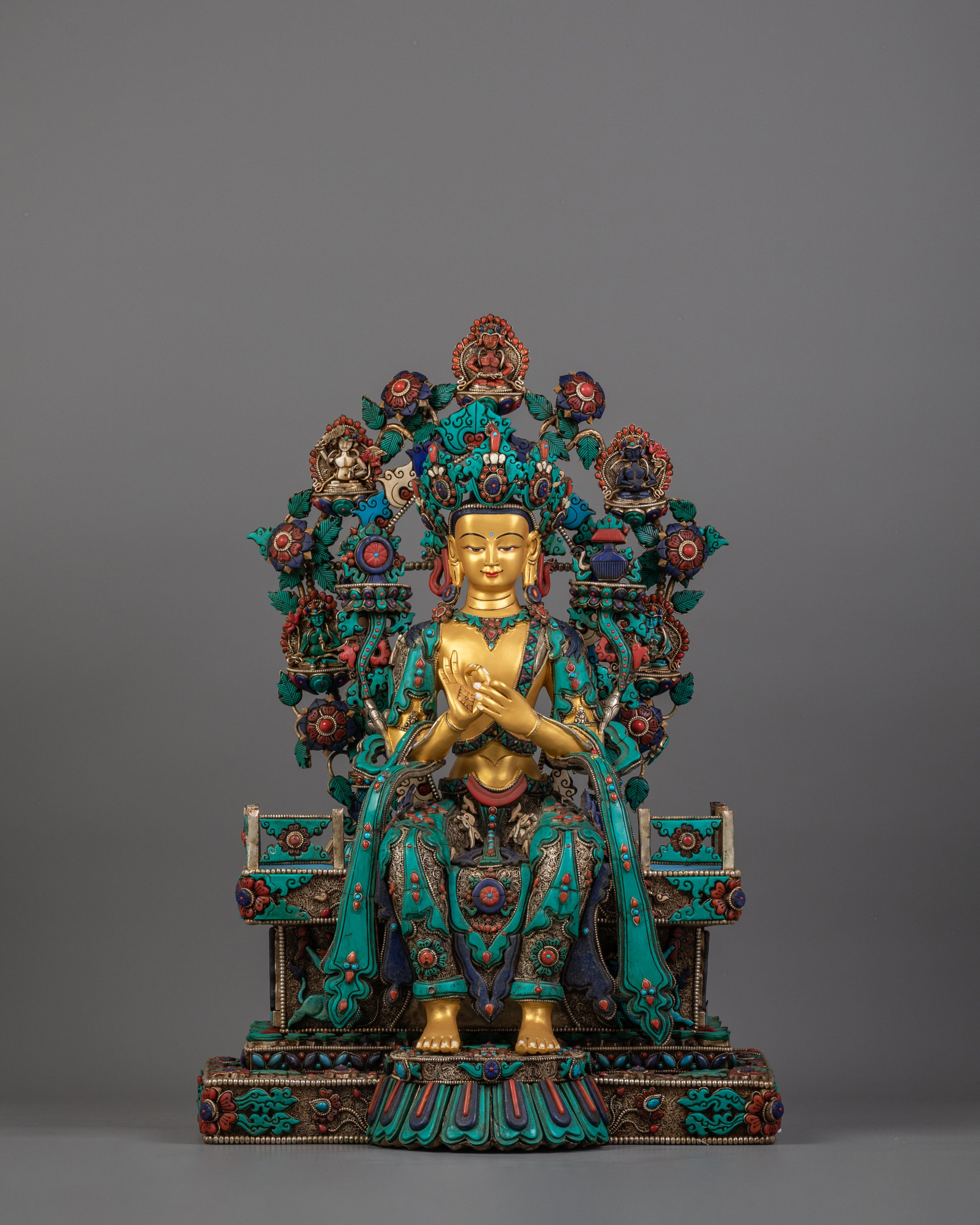 Tibetan Buddha of Future Maitreya Statue | Symbol of Compassion and Enlightenment