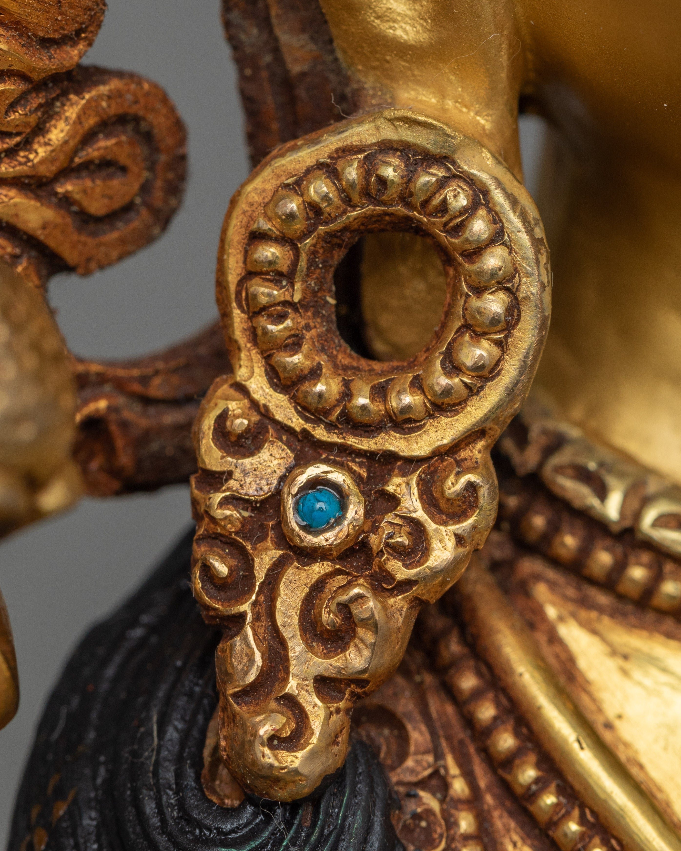 24K Gold Gilded White Tara Statue For Shrine | Symbol of Longevity and Enlightenment