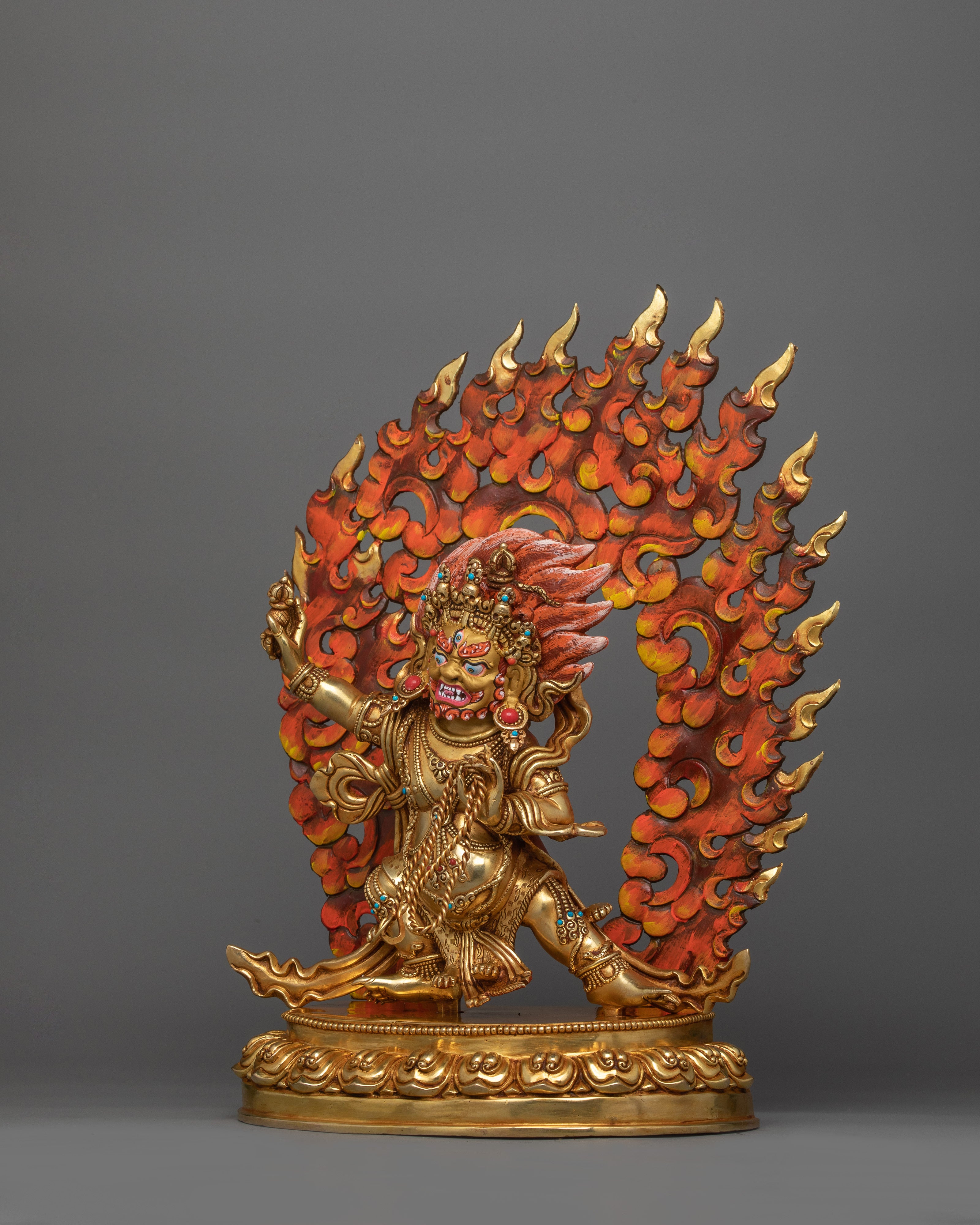 Buddha Protector Wrathful Vajrapani Sacred Statue | The Guardian of Dharma