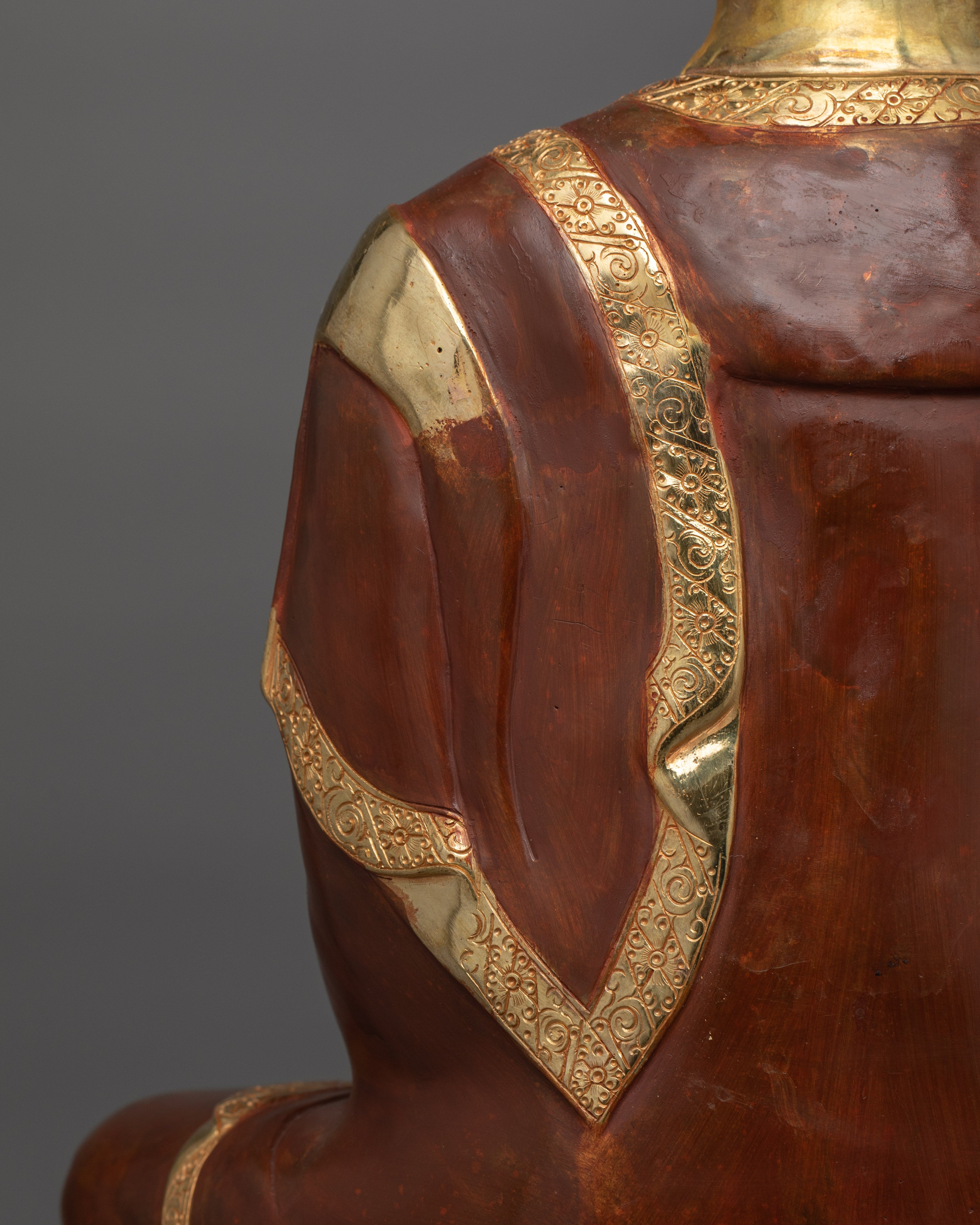 Buddhist Sculpture of Shakyamuni Buddha for Dharma Decor | Traditional Sacred Artwork