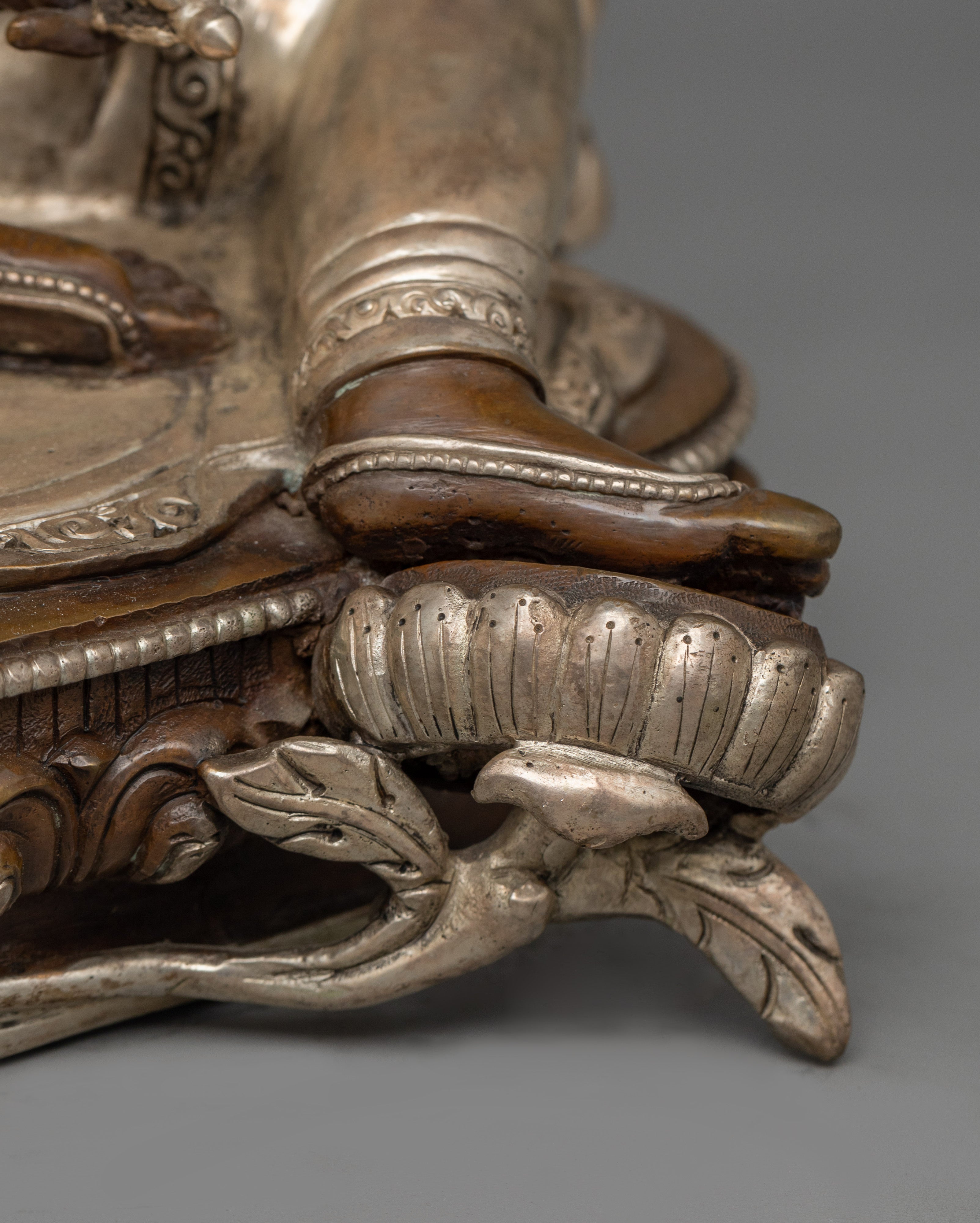 Oxidized Enlightened Bodhisattva Statue | Symbolizing Compassion and Purity