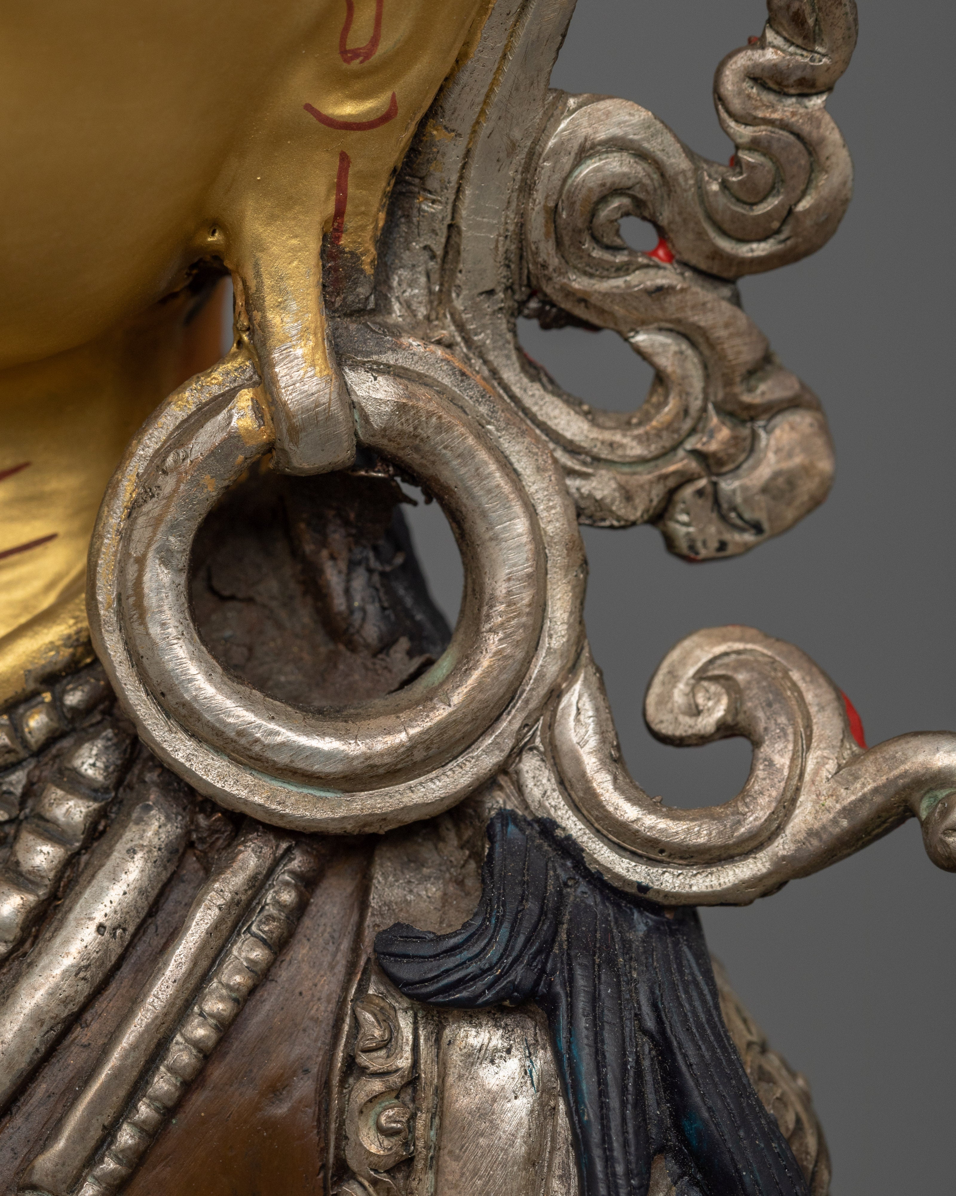 Oxidized Enlightened Bodhisattva Statue | Symbolizing Compassion and Purity