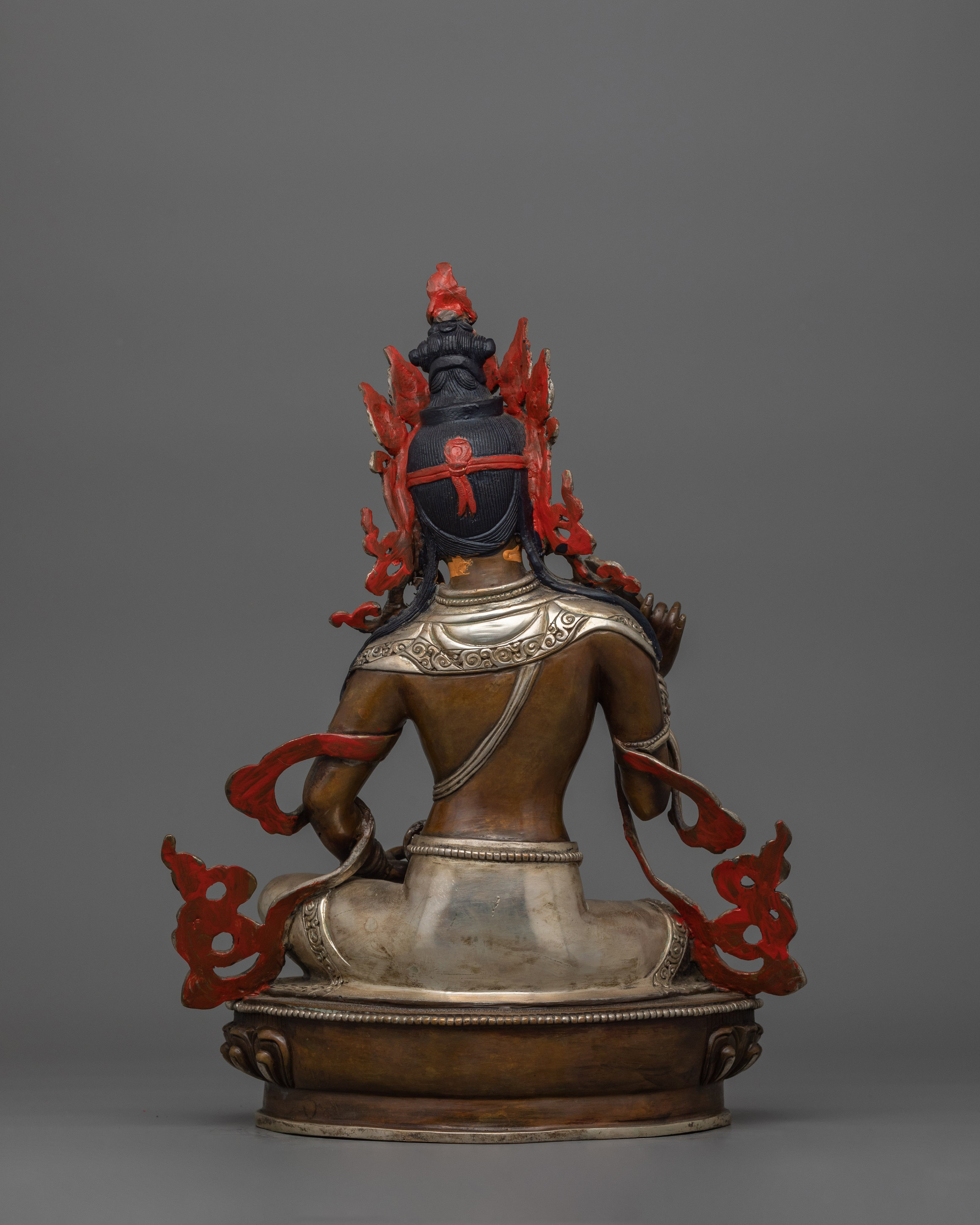 Oxidized Enlightened Bodhisattva Statue | Symbolizing Compassion and Purity